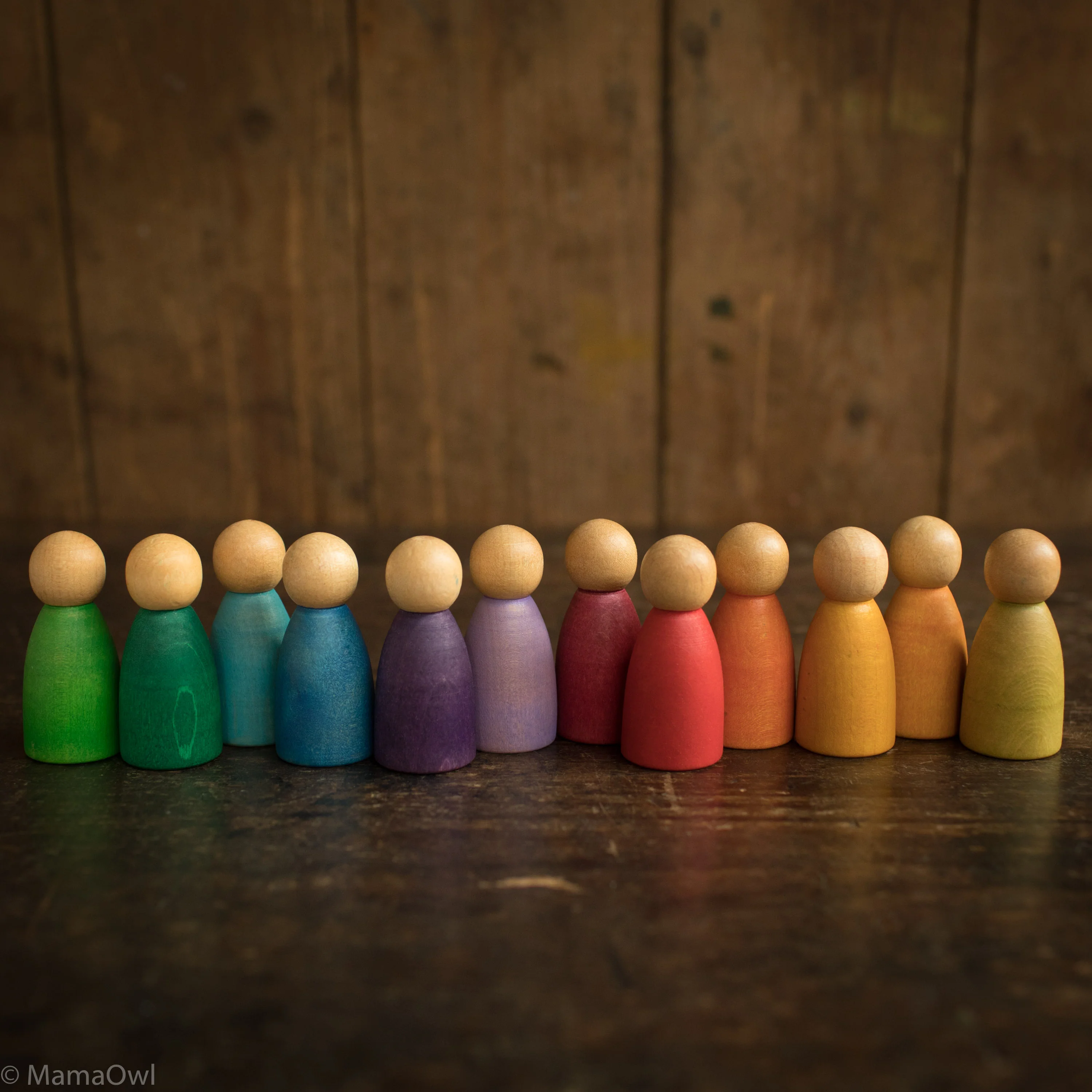 Wooden Nins - 12 Pieces