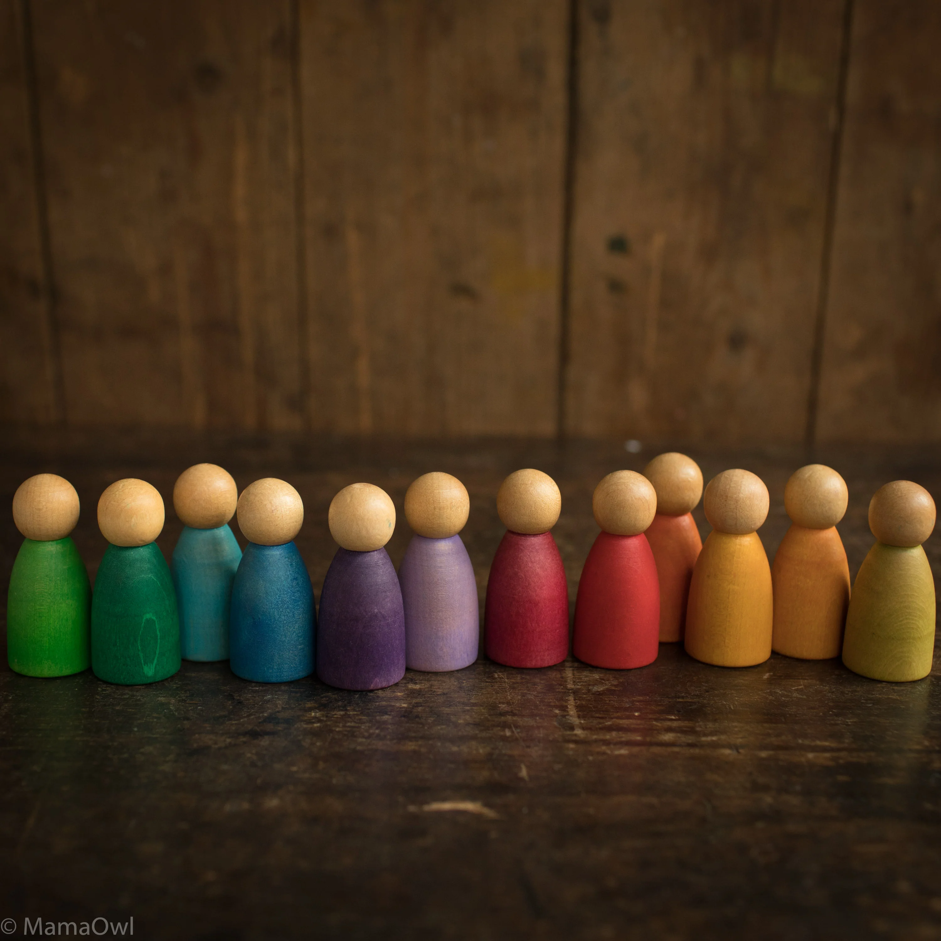 Wooden Nins - 12 Pieces - Image 3