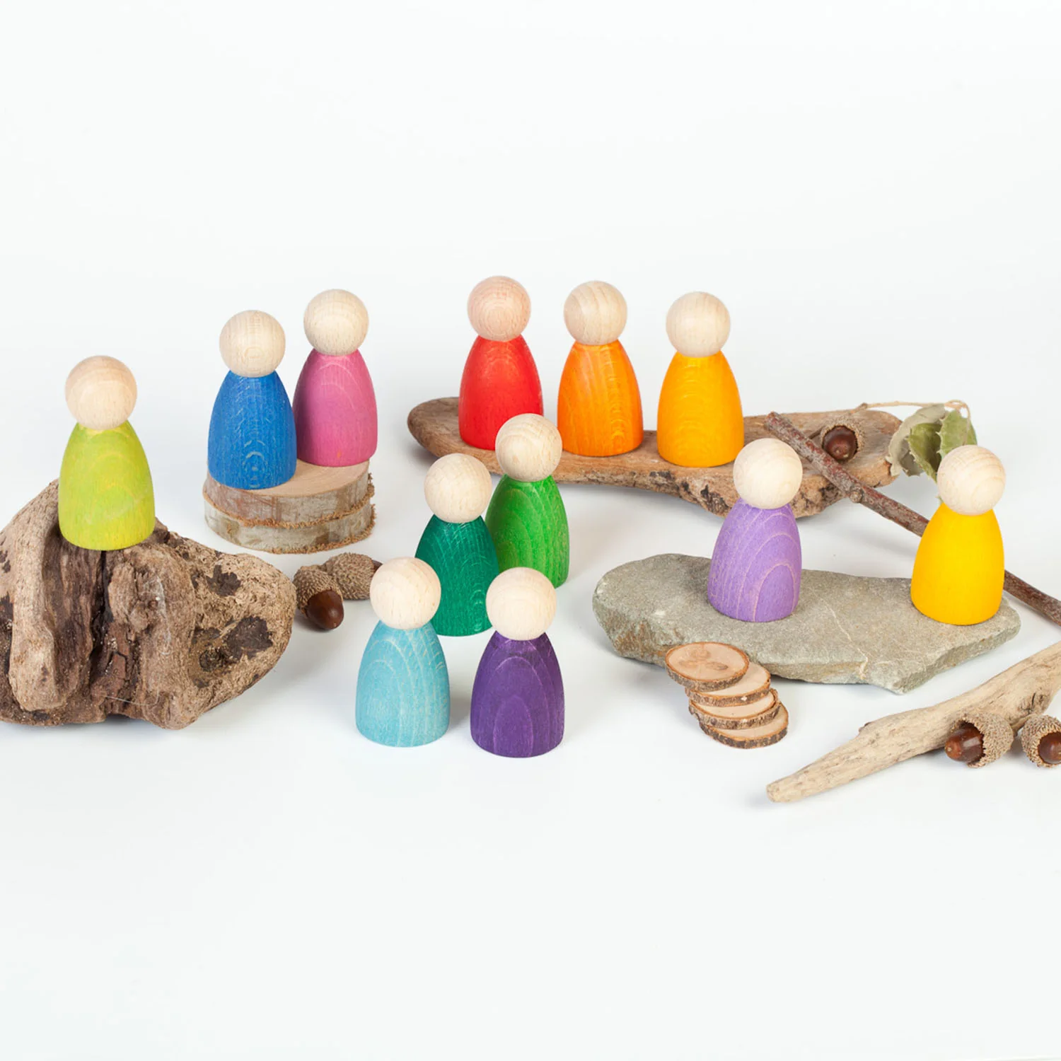 Wooden Nins - 12 Pieces - Image 5
