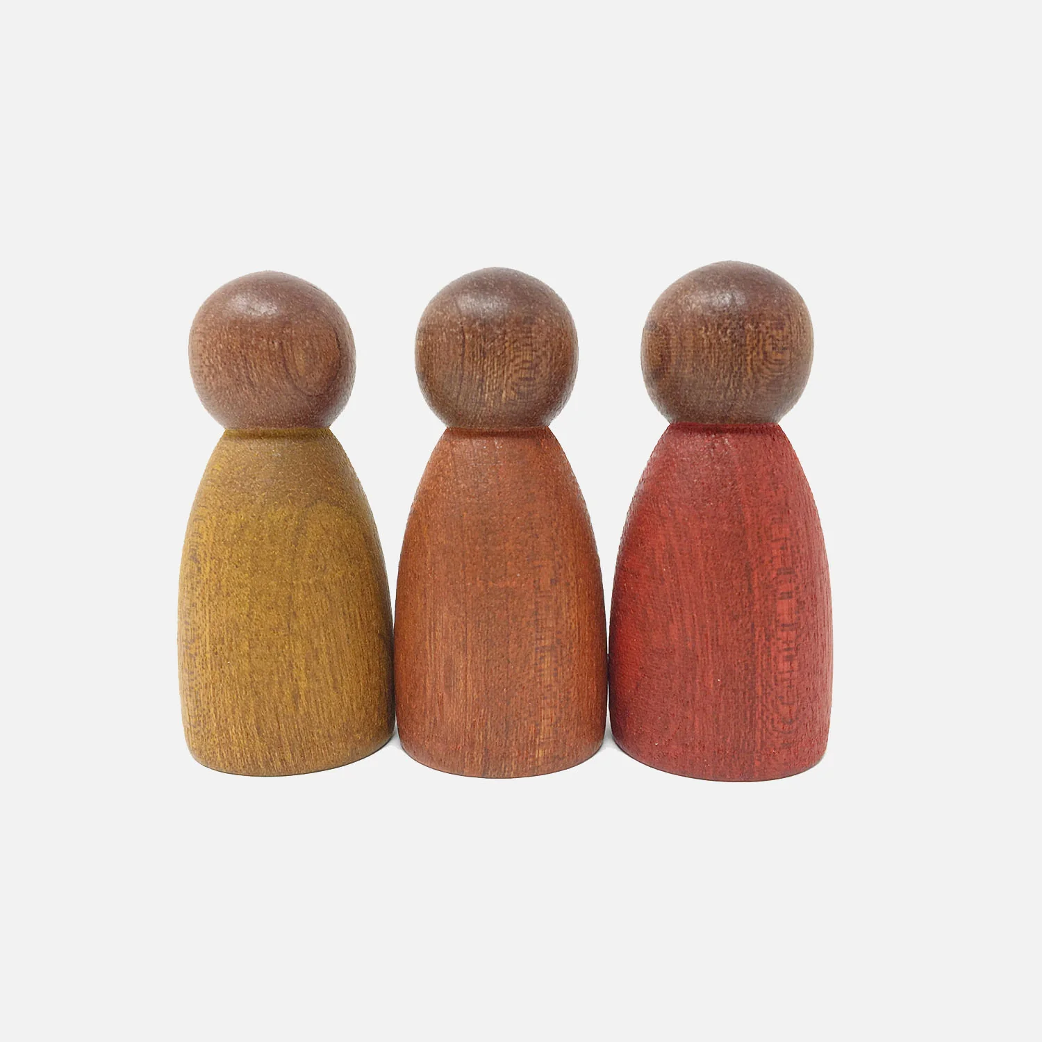 Wooden Darker Warm Nins - 3 Pieces - Image 3