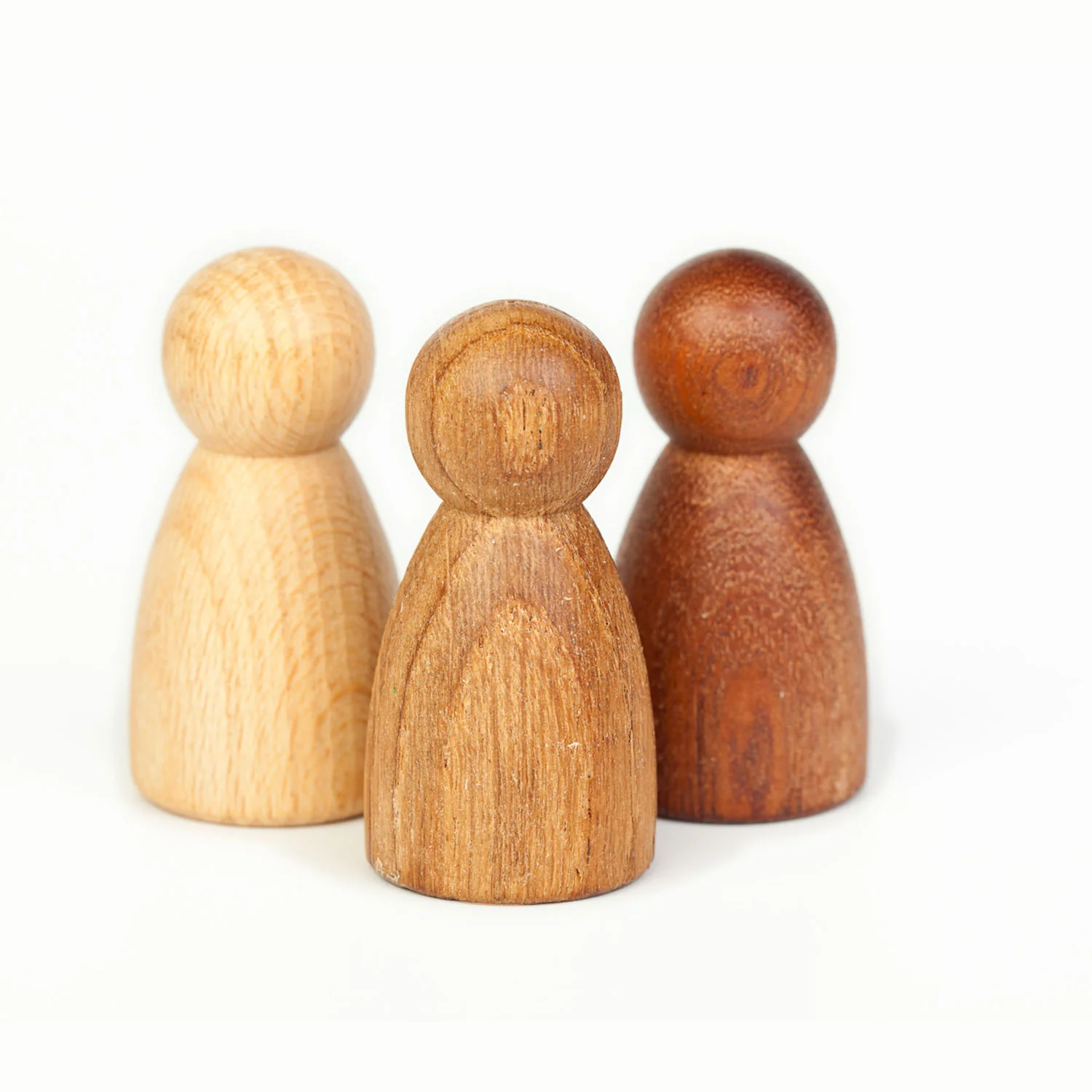 Wooden Natural Nins - 3 Pieces - Image 2