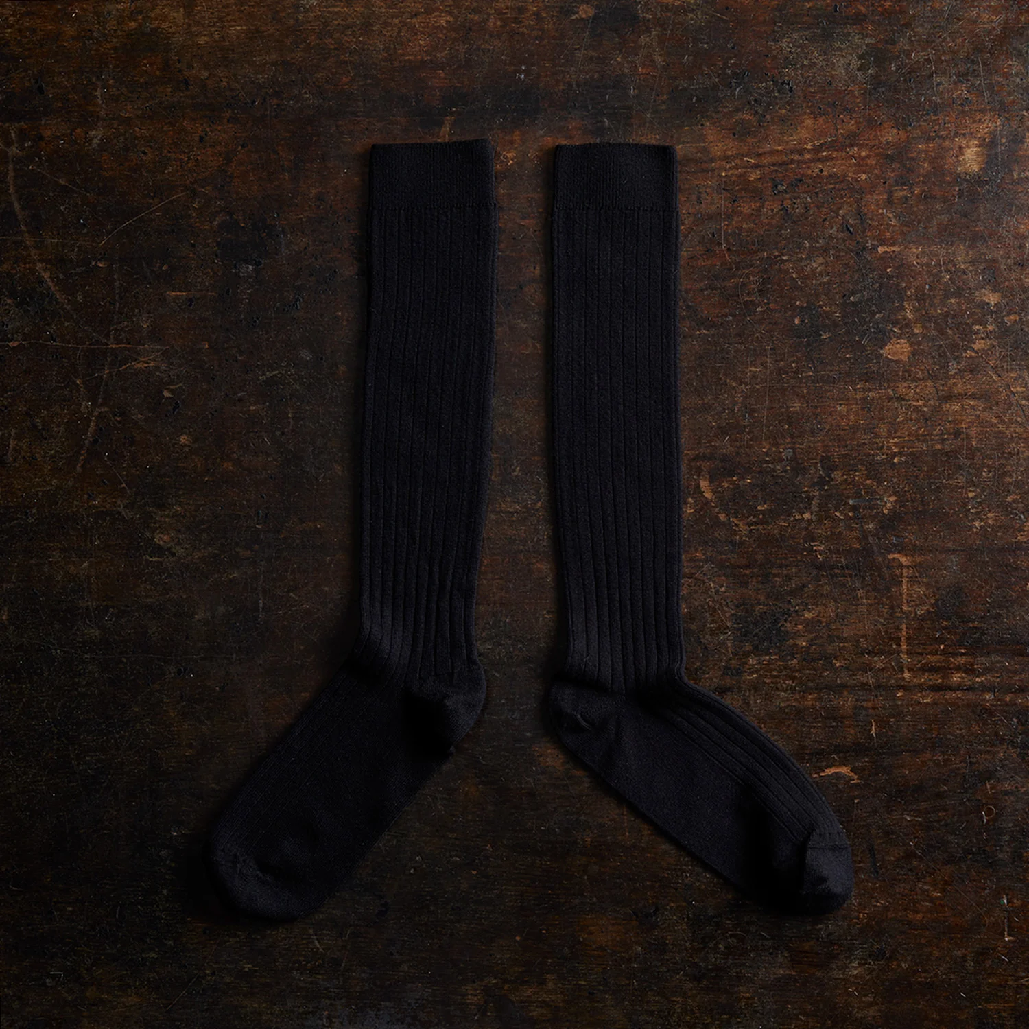 Adults Cotton Knee Socks - Coal