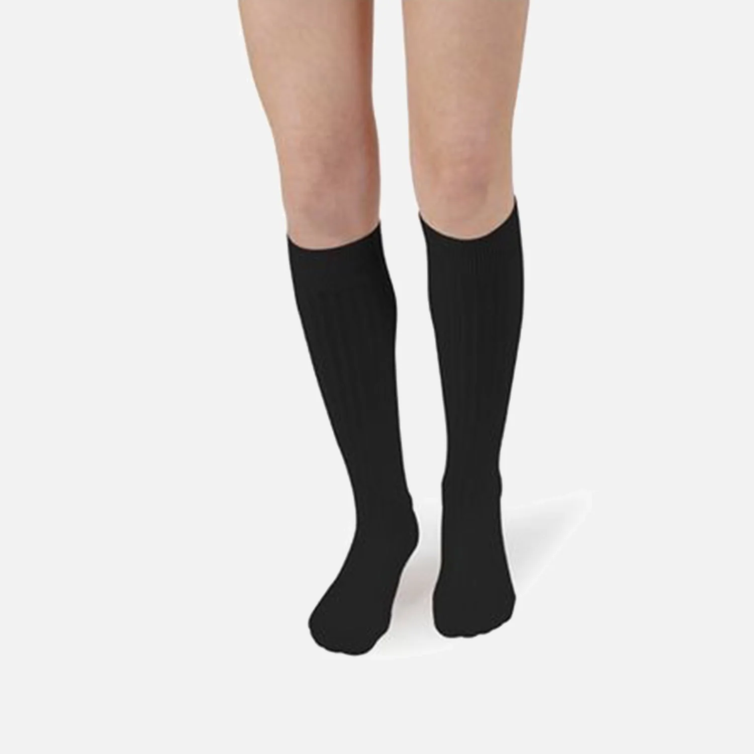 Adults Cotton Knee Socks - Coal - Image 3