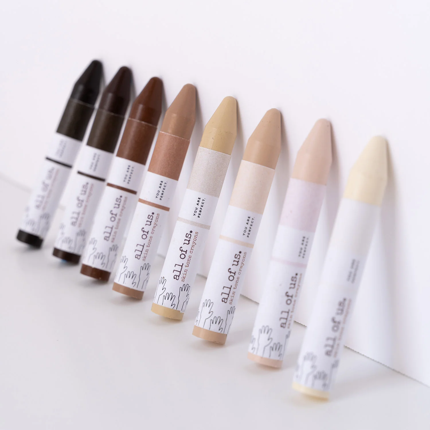 Handcrafted Skin Tone Beeswax Crayons in Tin - Set of 8 - Image 2