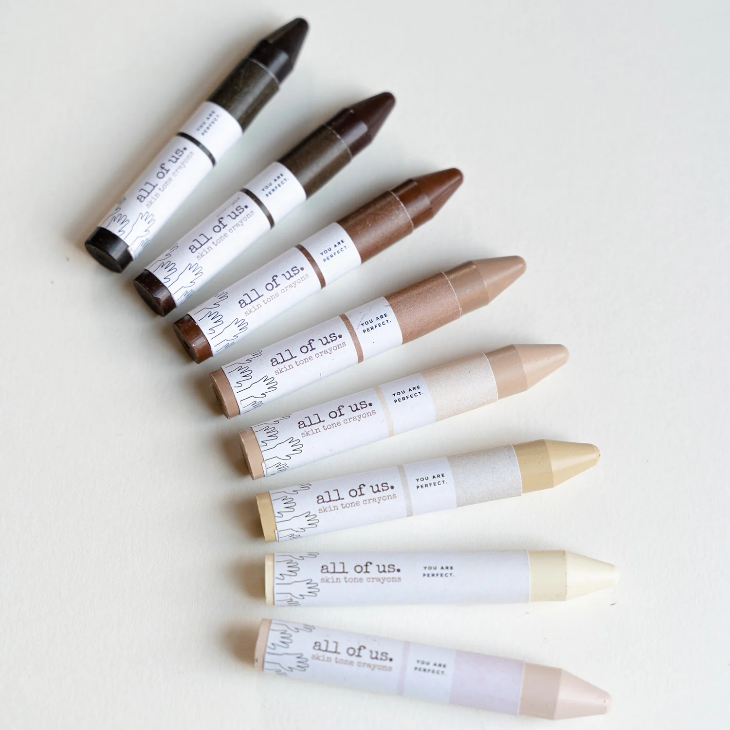 Handcrafted Skin Tone Beeswax Crayons in Tin - Set of 8 - Image 6