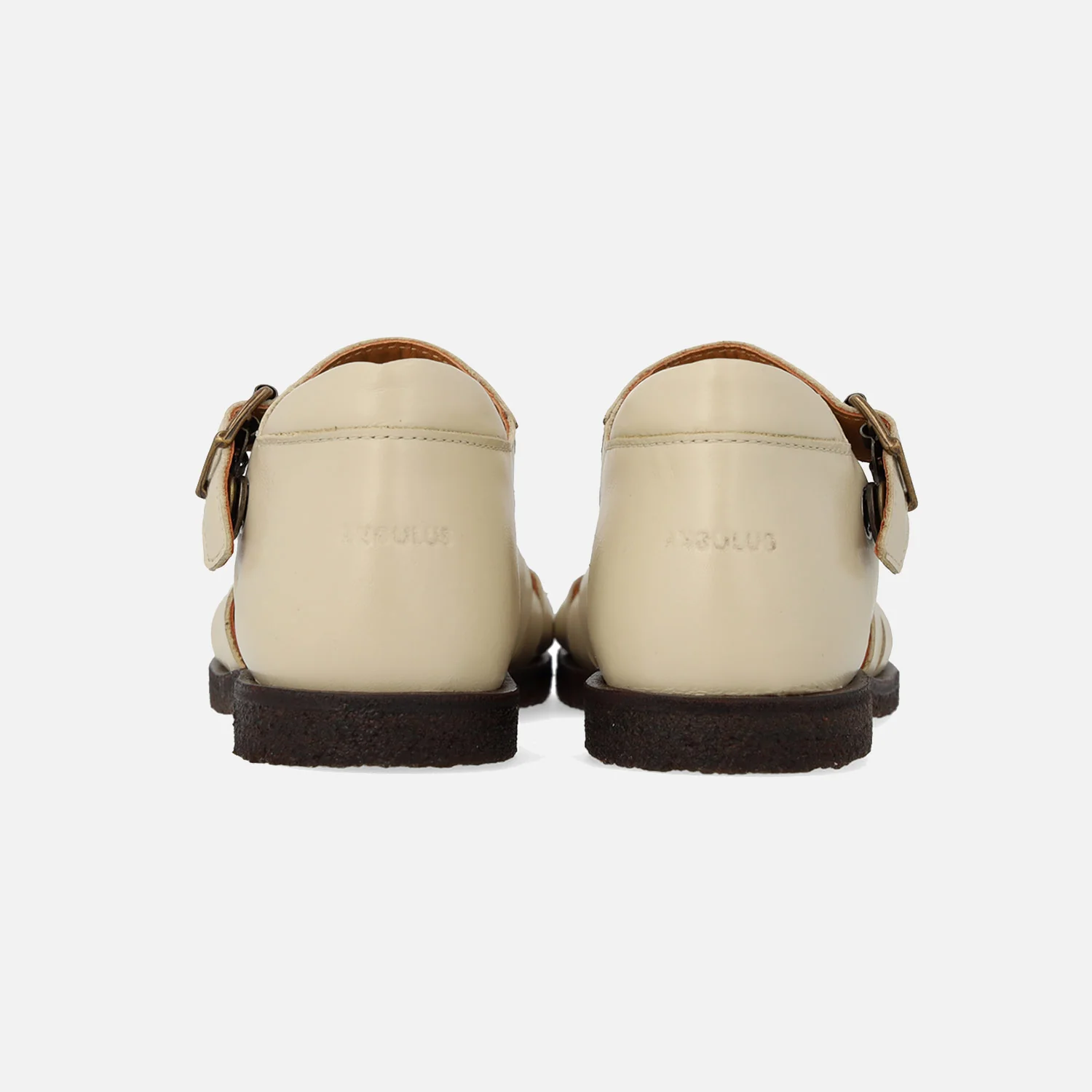 Kids Leather Woven Sandals - Buttermilk - Image 8