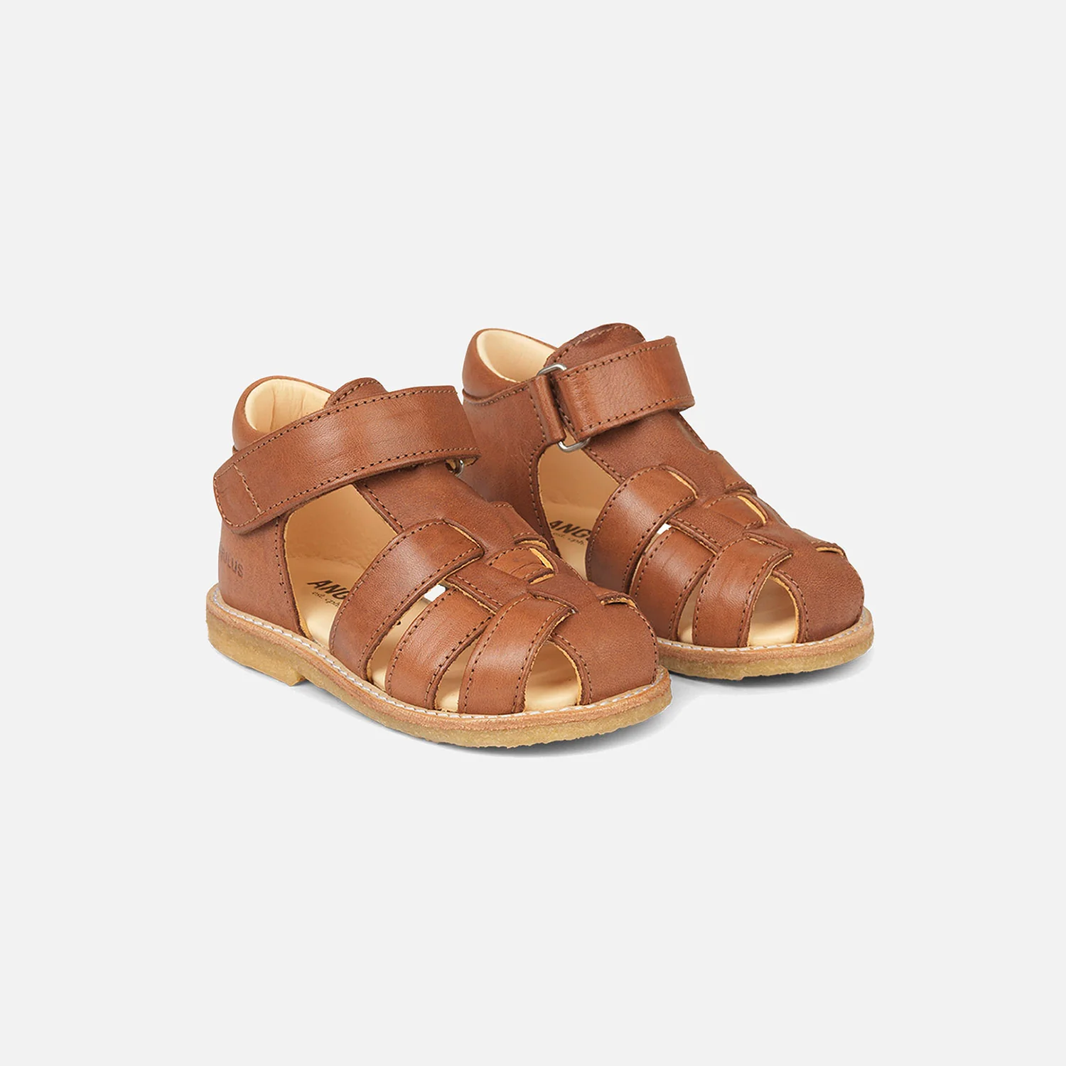 Toddler Leather Fisherman Sandals - Cognac - Image 4