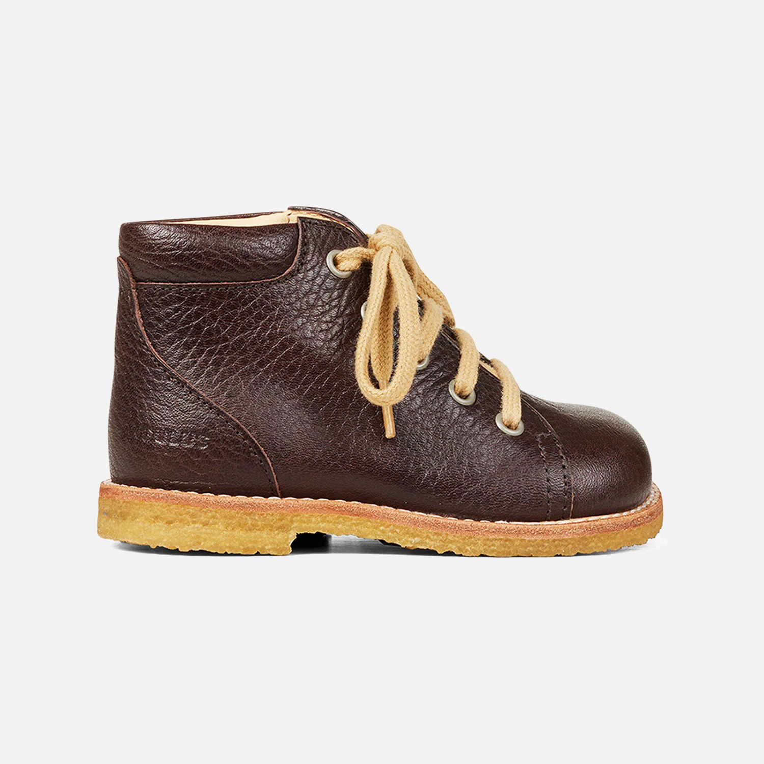 Toddler Lace Up Leather Boots - Dark Brown - Image 4