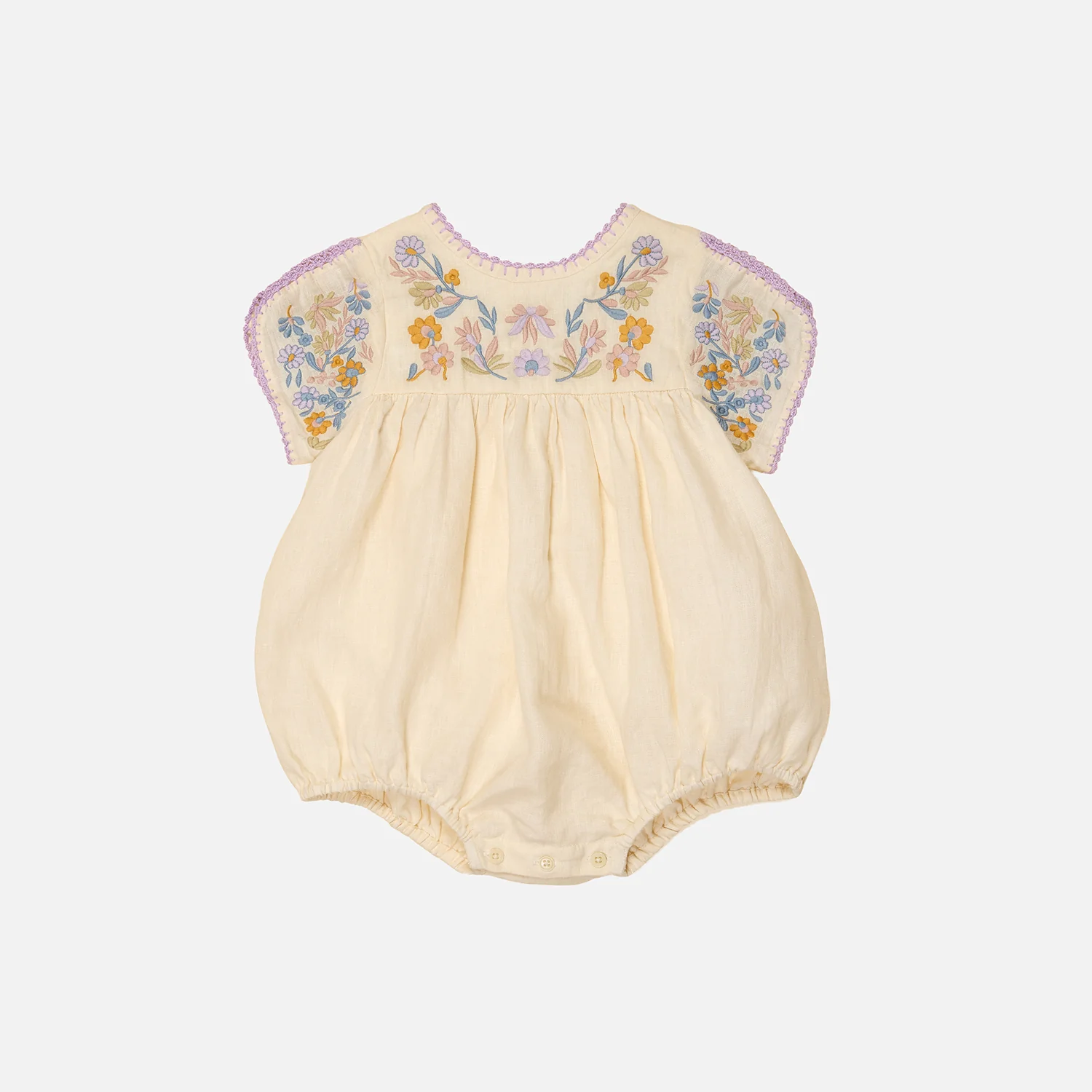 Baby Linen Stevie Bubble Romper - Cream