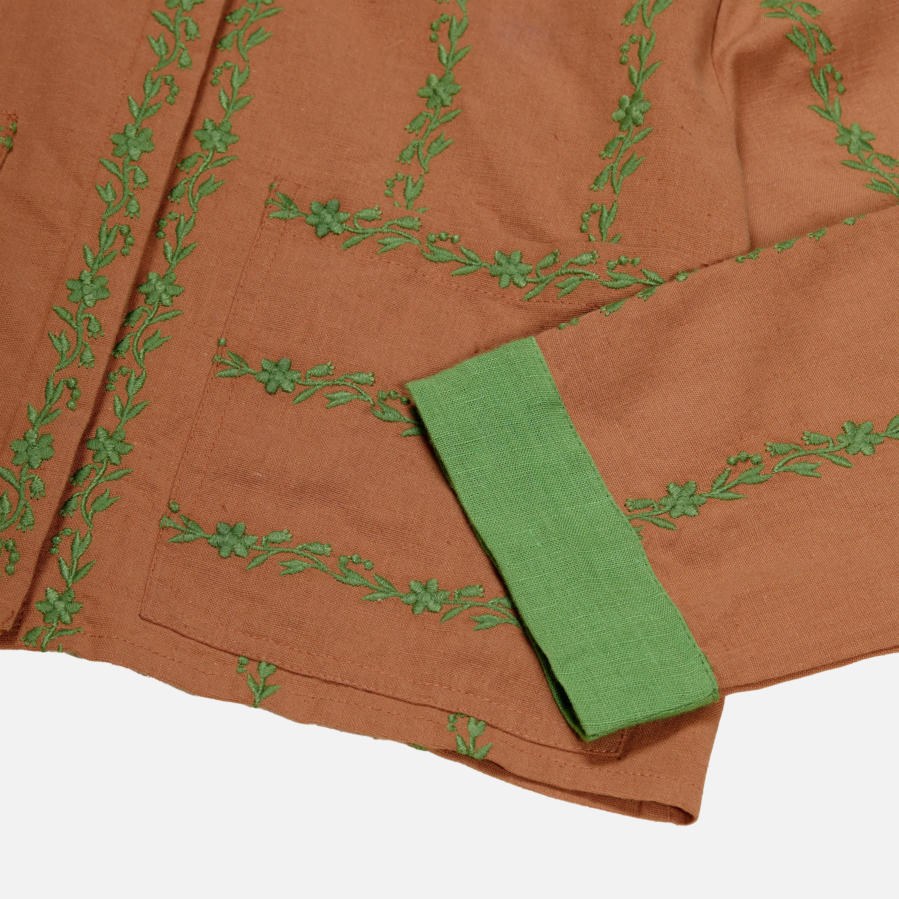 Kids Cotton Logan Shirt - Chocolate - Image 3