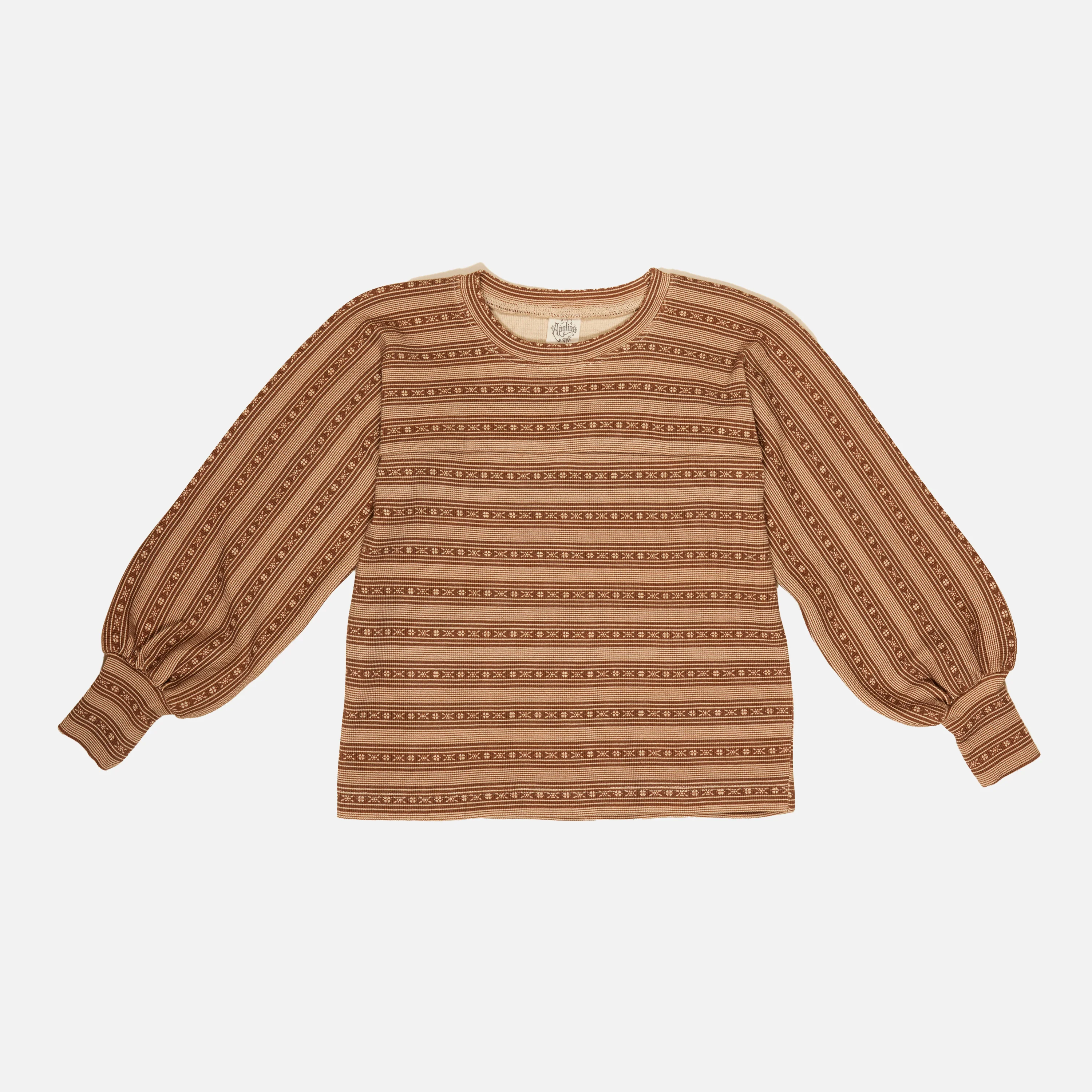 Kids Cotton Roberta Jersey LS Top - Kanna Stripe