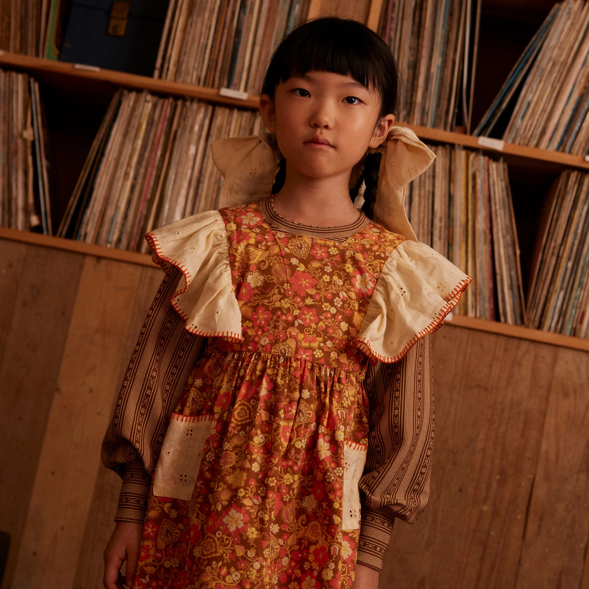 Kids Cotton Roberta Jersey LS Top - Kanna Stripe - Image 5
