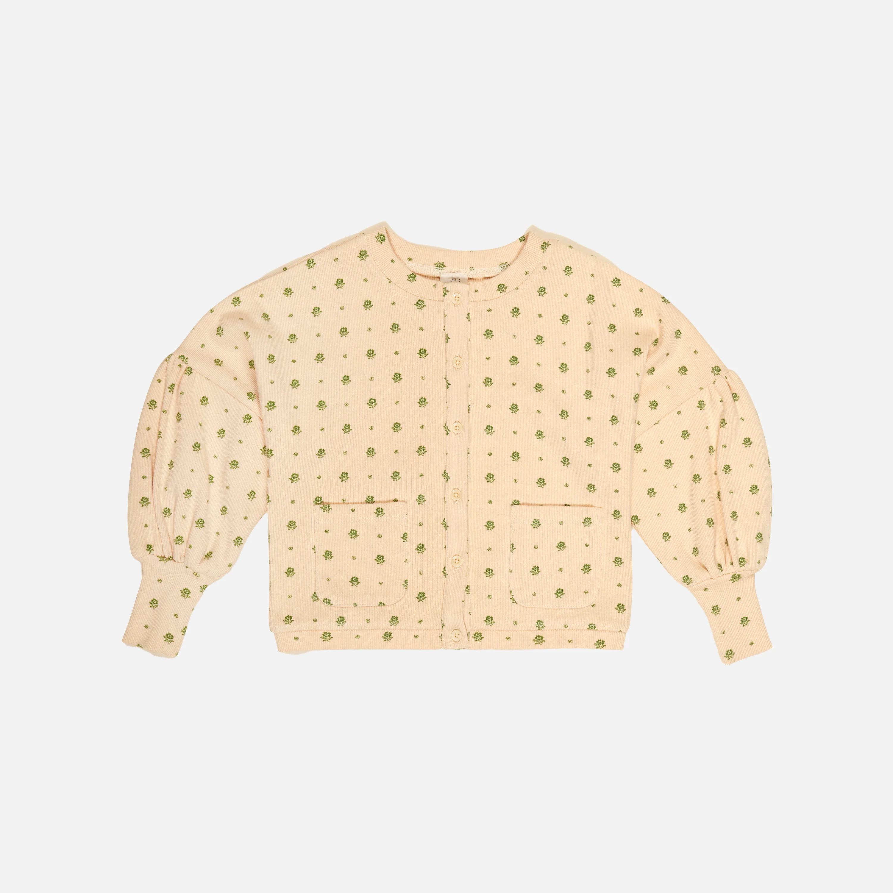 Kids Cotton Simona Jersey Cardigan - Meadow Calico - Image 2