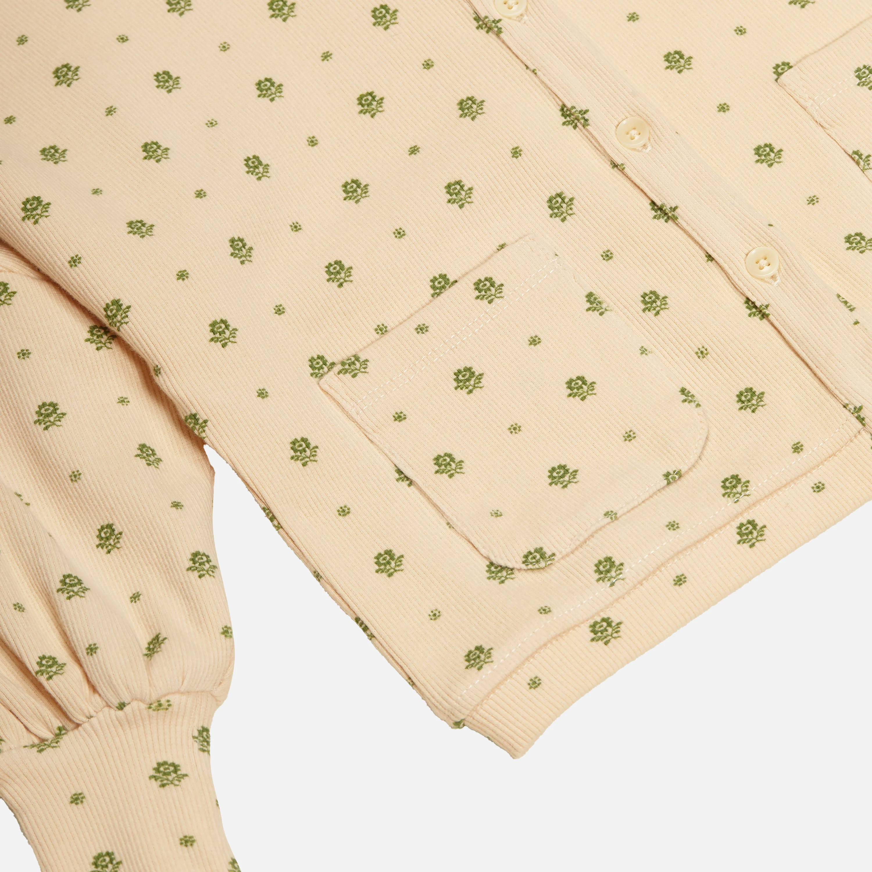 Kids Cotton Simona Jersey Cardigan - Meadow Calico - Image 3