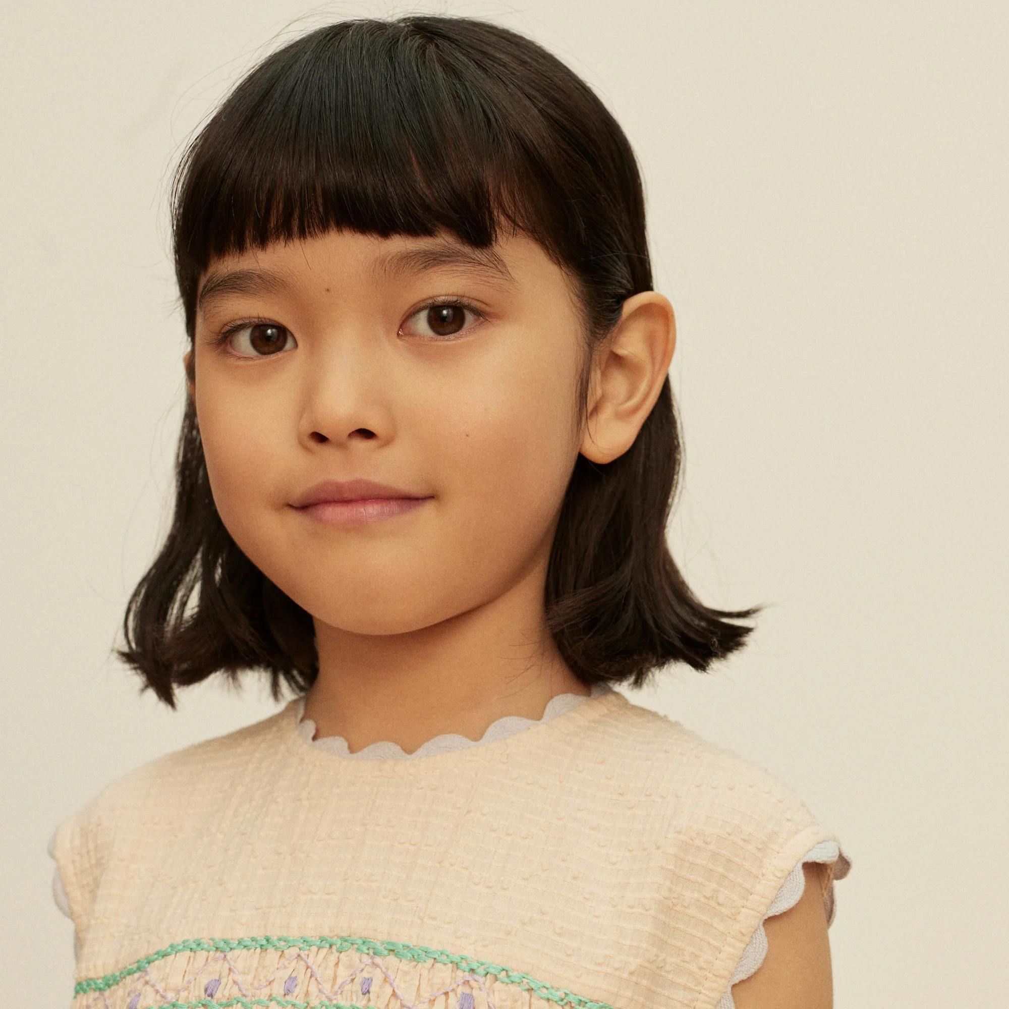 Kids Cotton Gigi Midi Dress - Blush - Image 7
