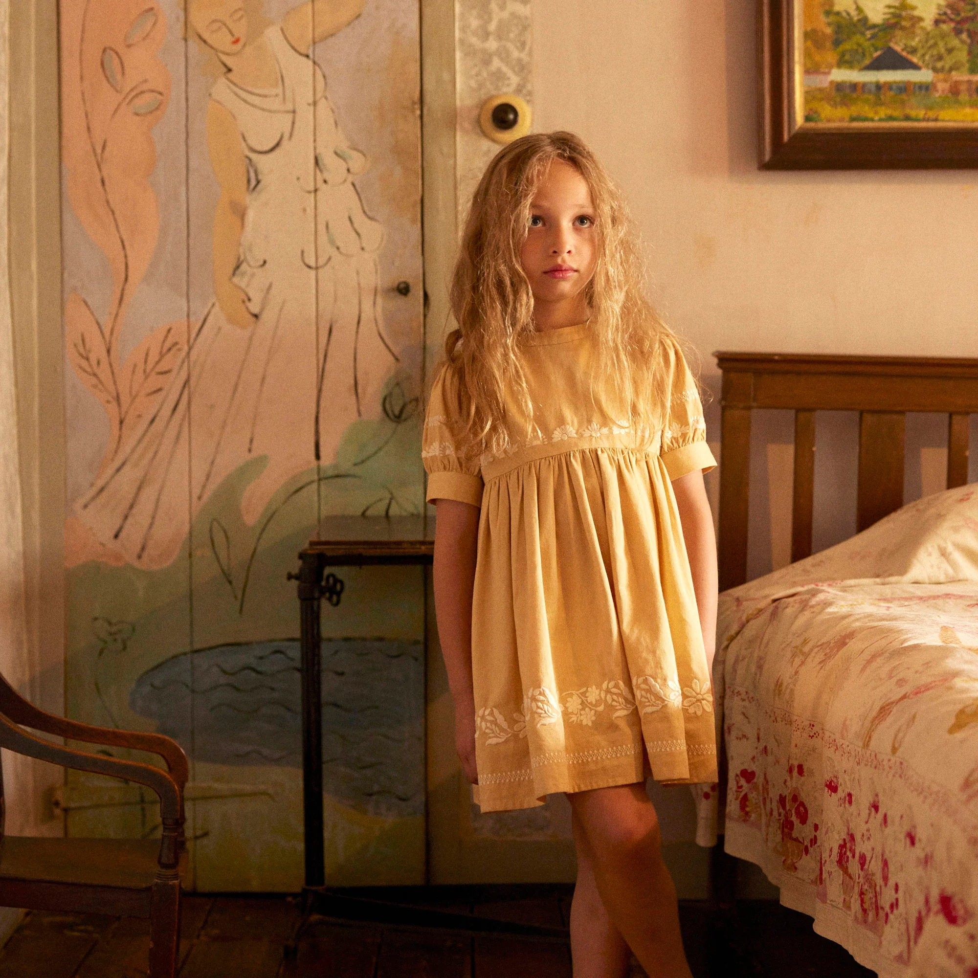 Kids Cotton Mya Dress - Vintage Melba - Image 4