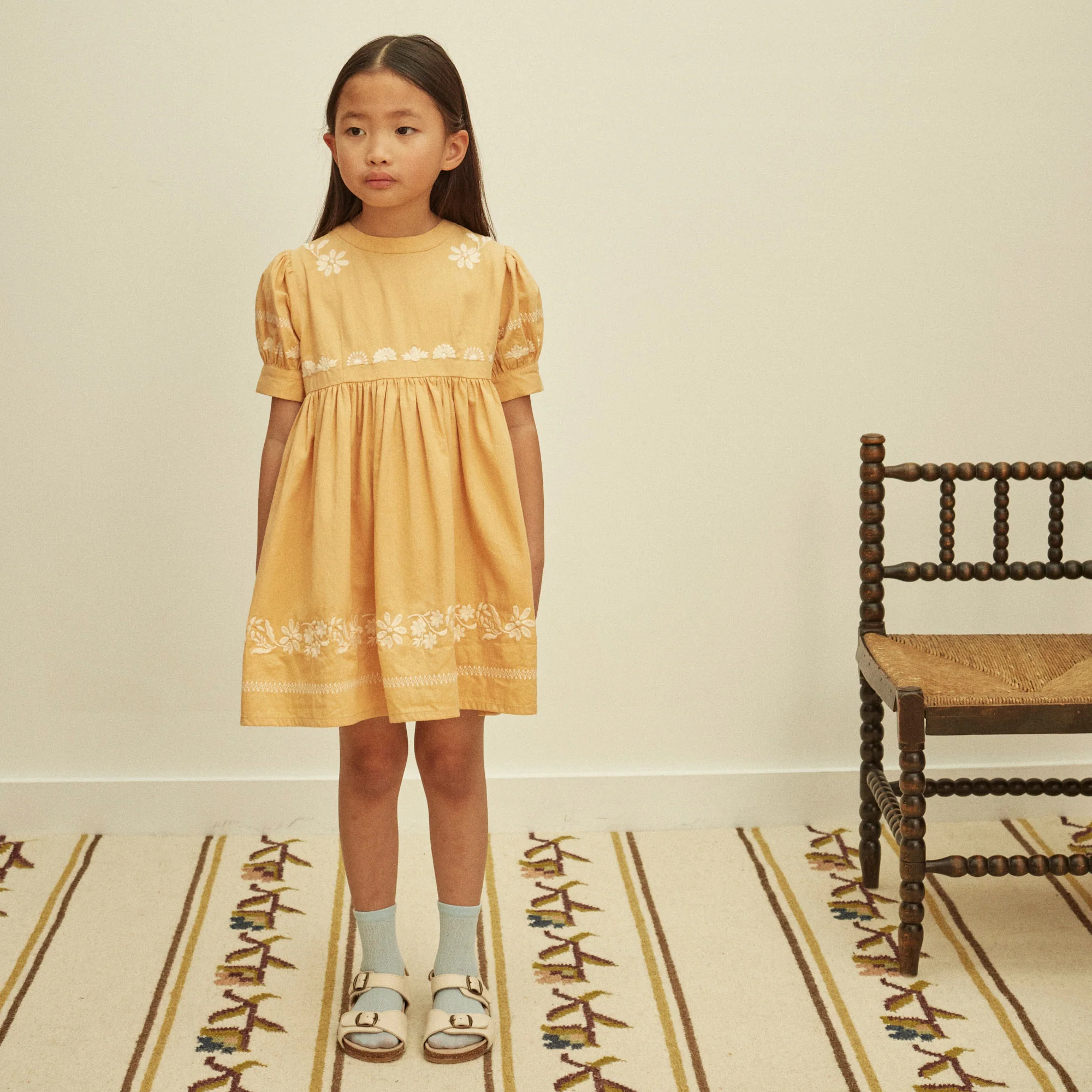 Kids Cotton Mya Dress - Vintage Melba - Image 9