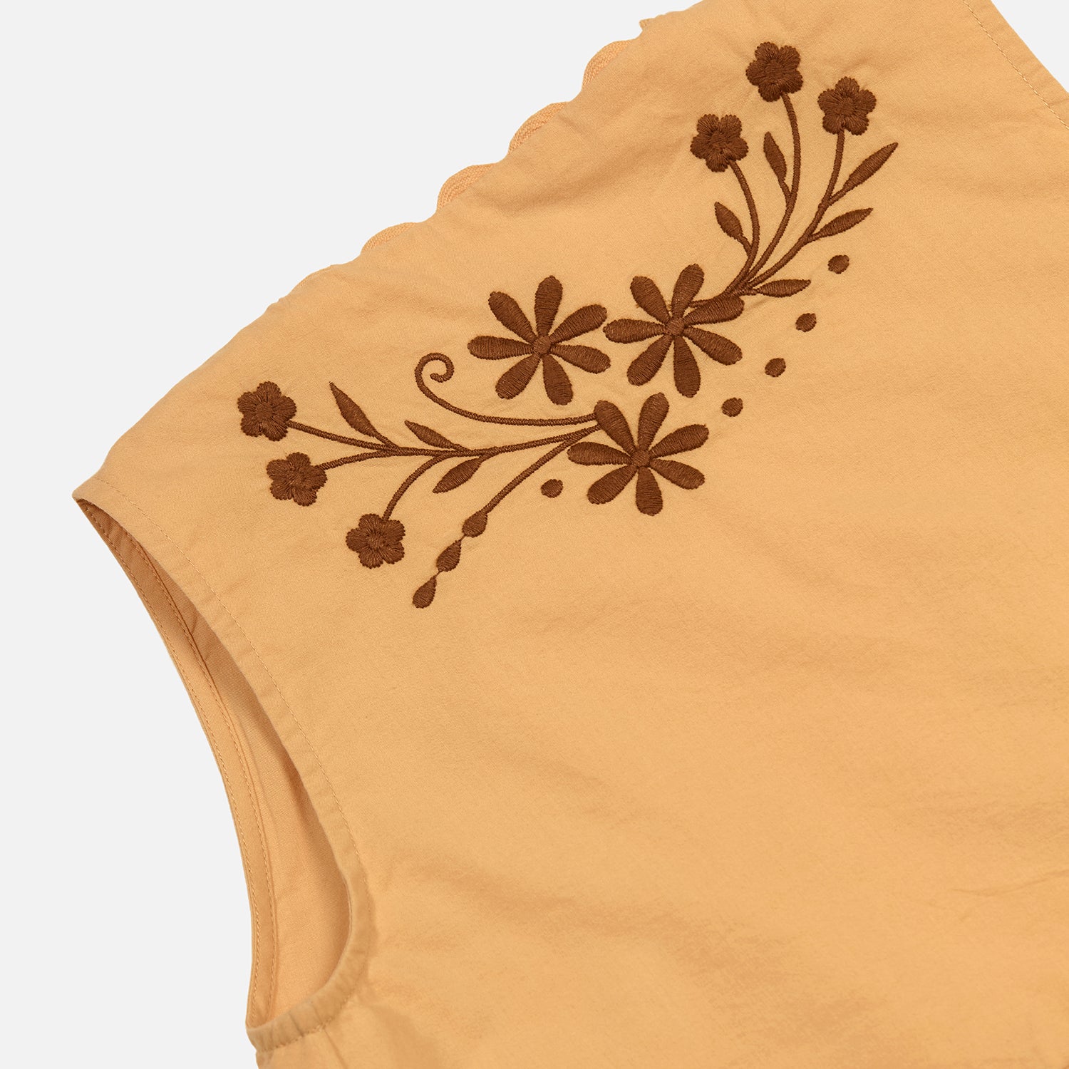 Kids Linen Bonnie Gilet - Vintage Melba - Image 3