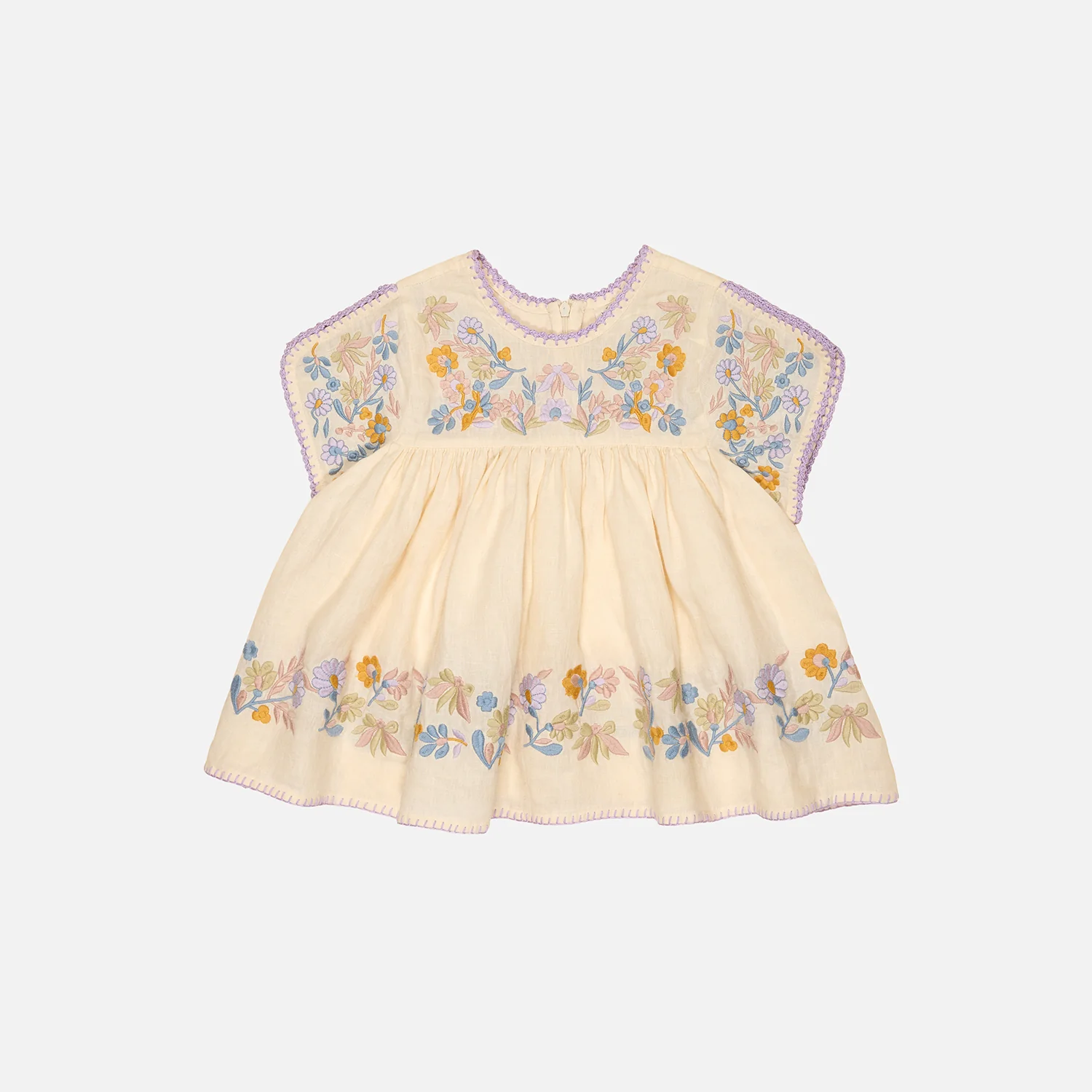 Kids Linen Stevie Blouse - Cream