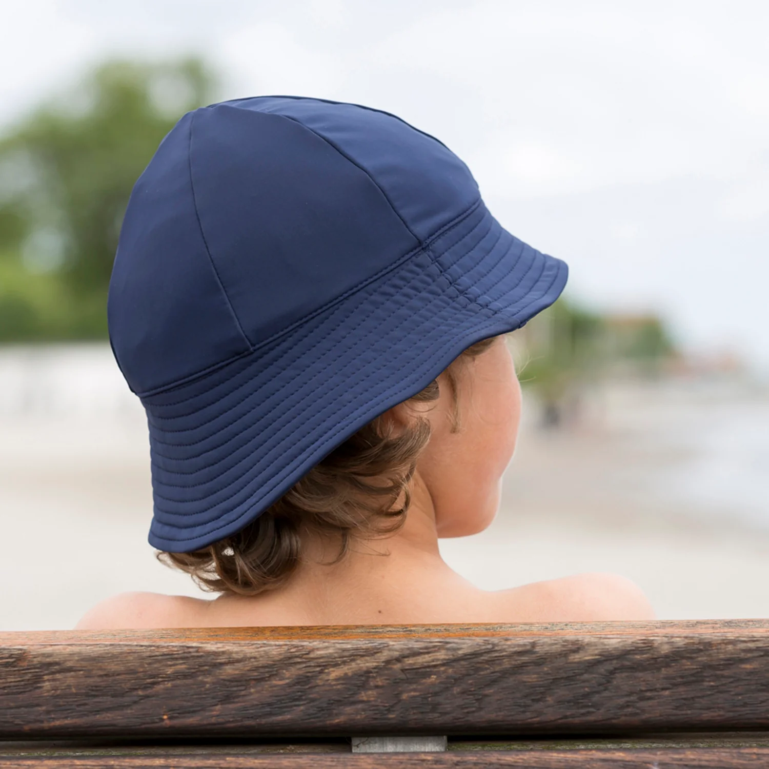 Baby & Kids Frey UV Swim Sun Hat - Navy - Image 2
