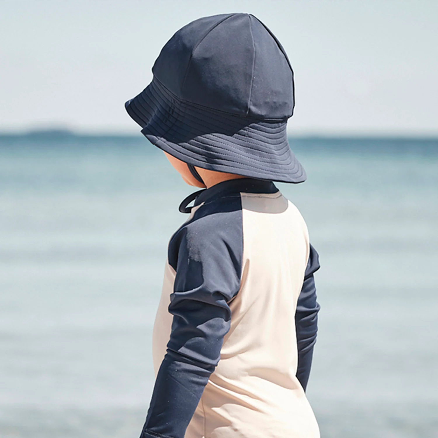 Baby & Kids Frey UV Swim Sun Hat - Navy - Image 7