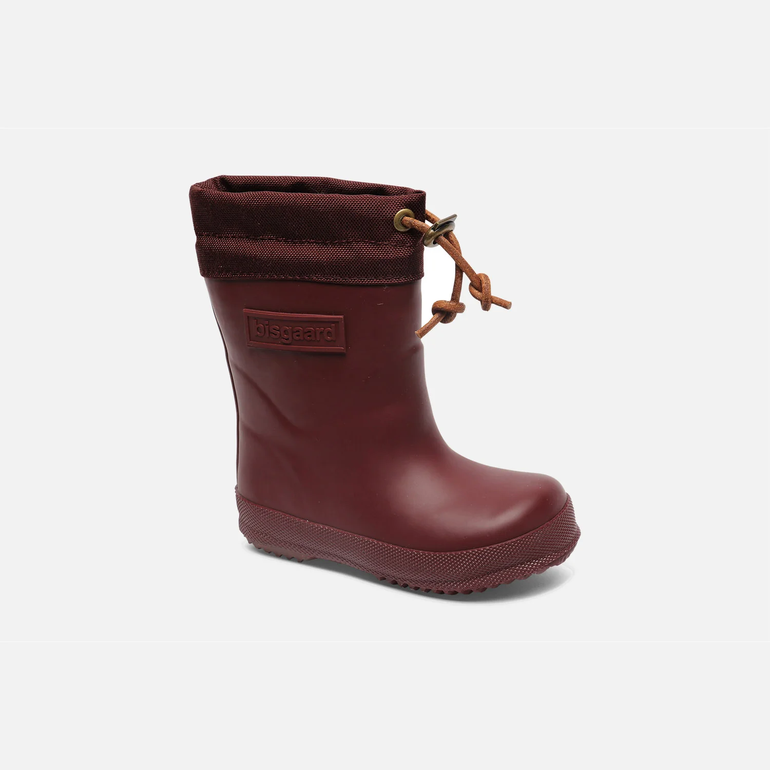 Kids Natural Rubber Wool Lined Boots - Bordeaux - Image 2