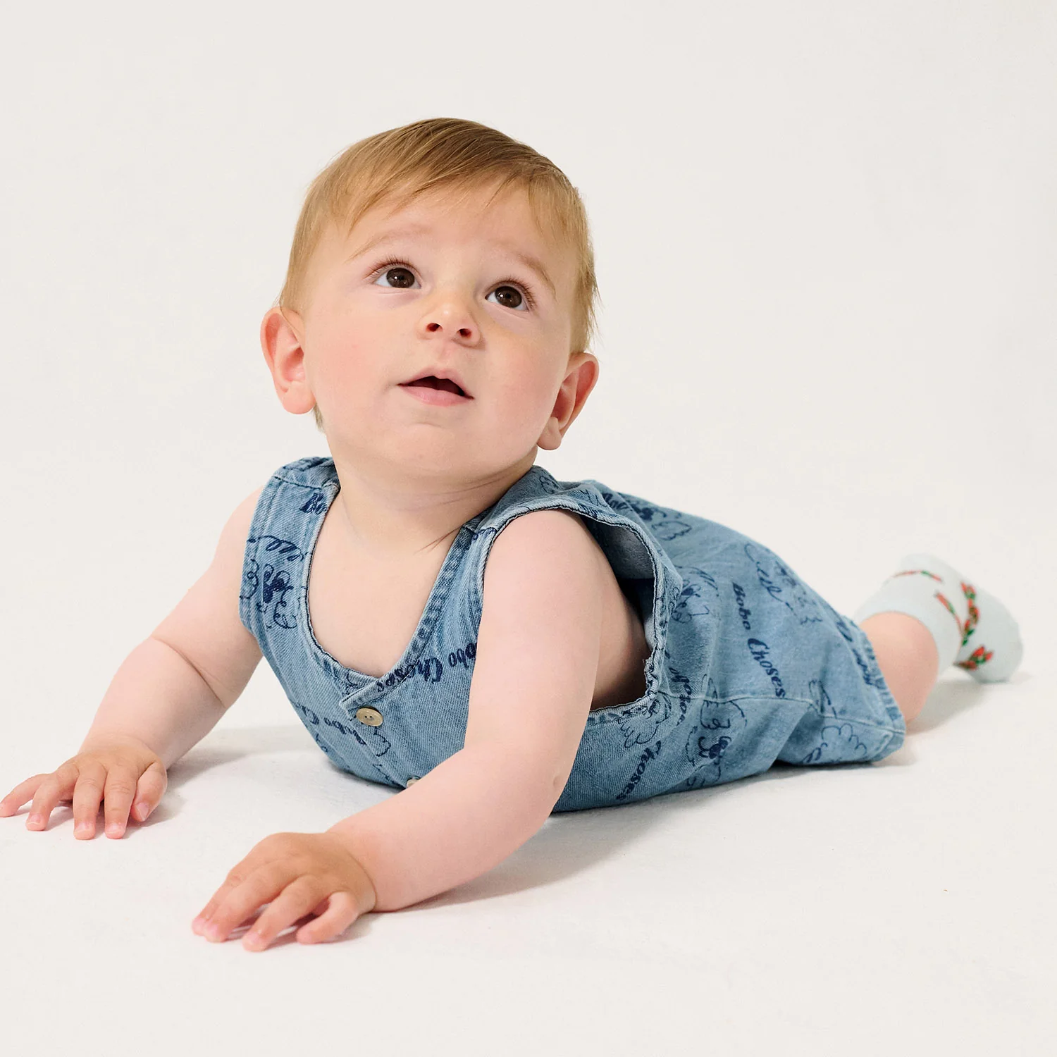 Baby Cotton Denim Playsuit - Pickles the Dog - Image 3