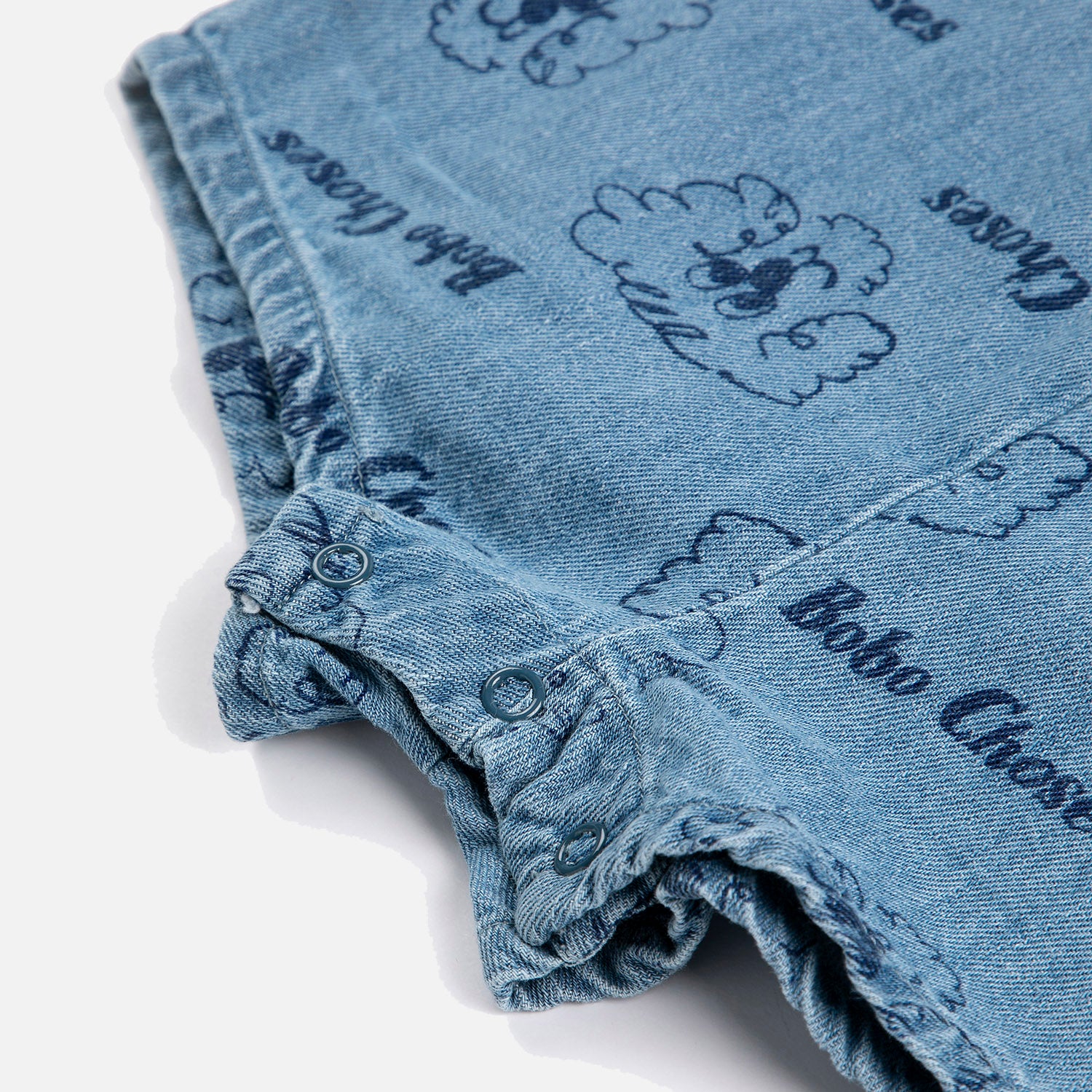 Baby Cotton Denim Playsuit - Pickles the Dog - Image 5