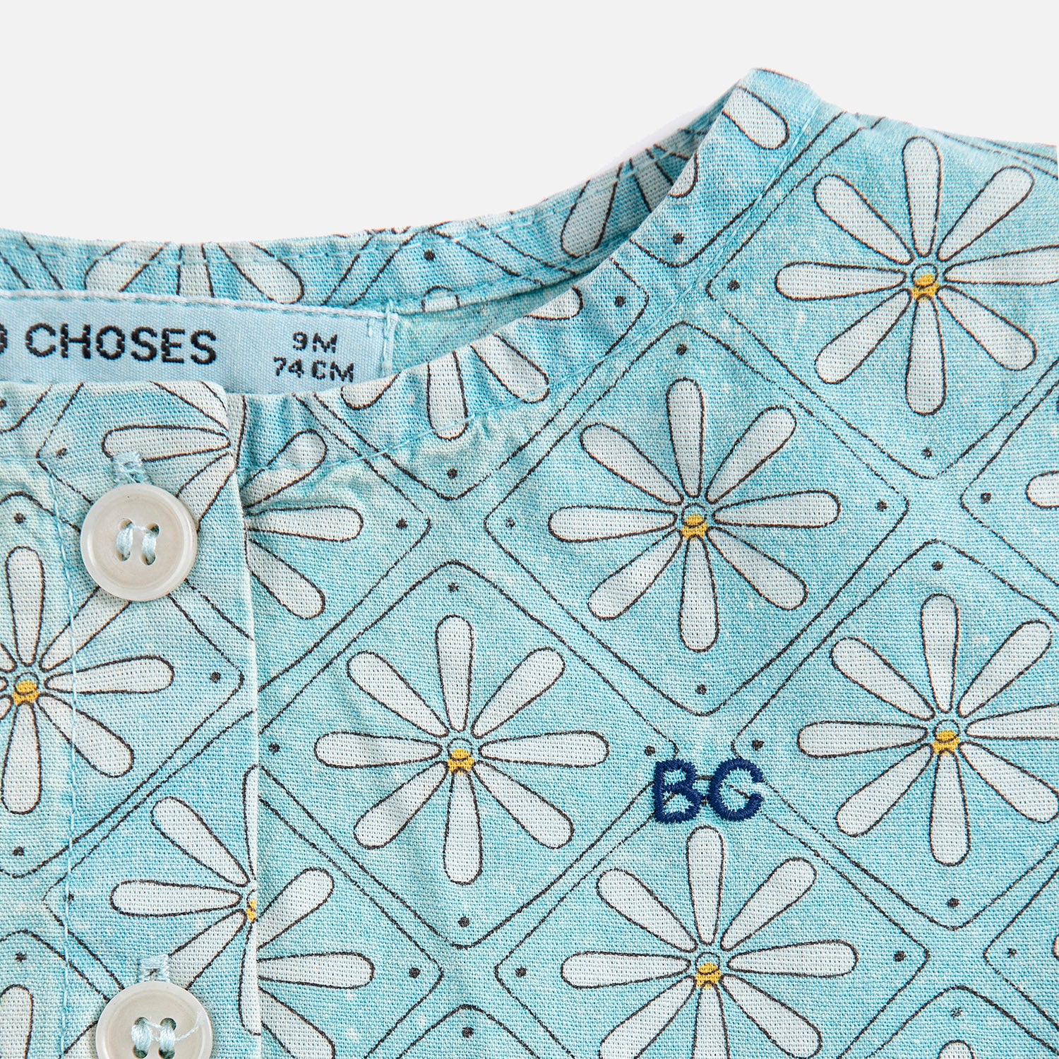 Baby Cotton Dress - Daisy Mosaic - Image 3