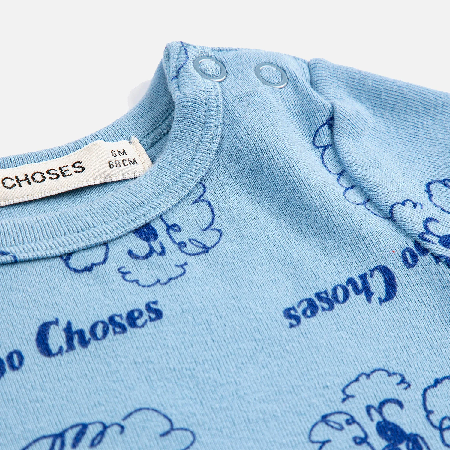 Baby Cotton LS Body - Blue Pickles the Dog - Image 2