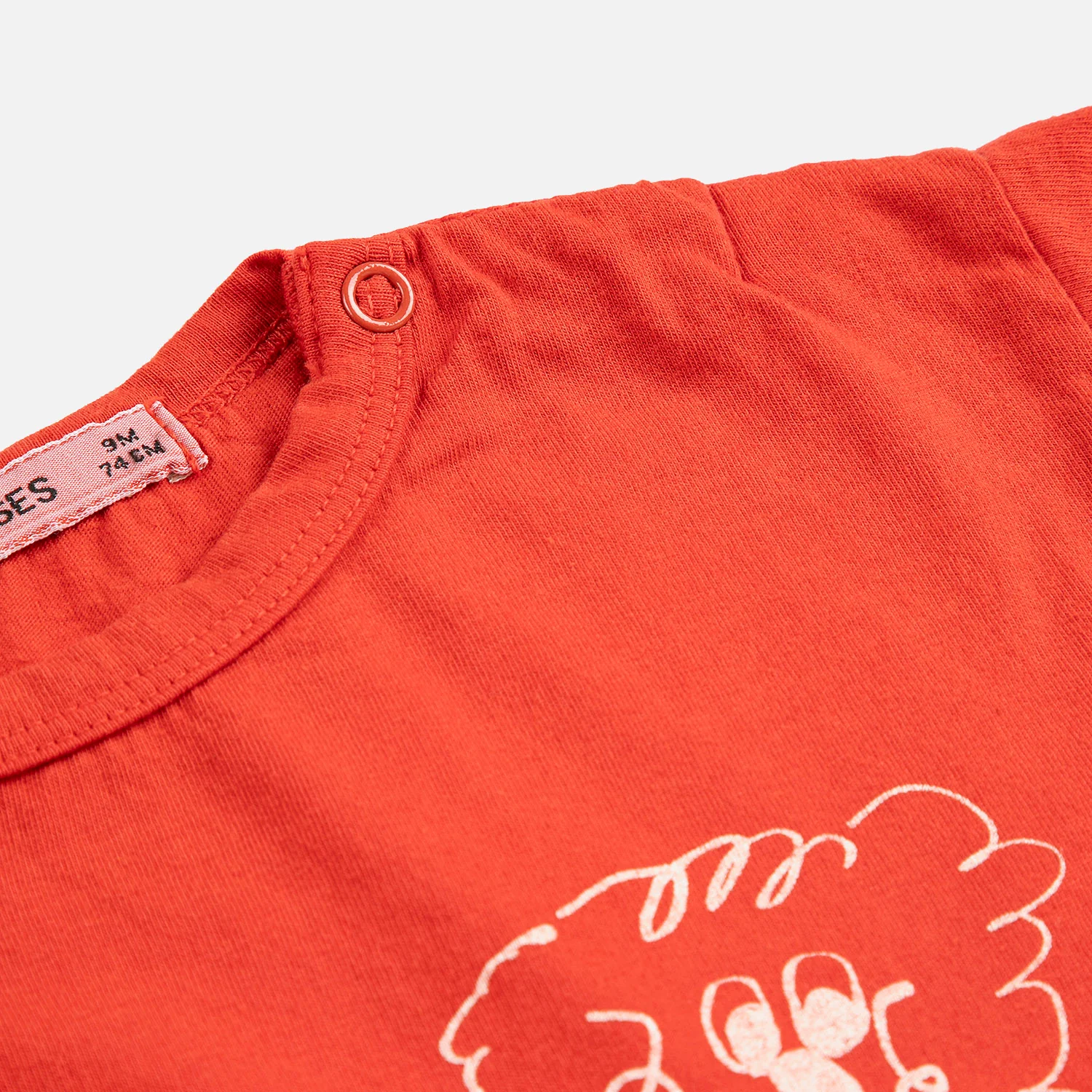 Baby Cotton T-Shirt - Red Pickles the Dog - Image 6