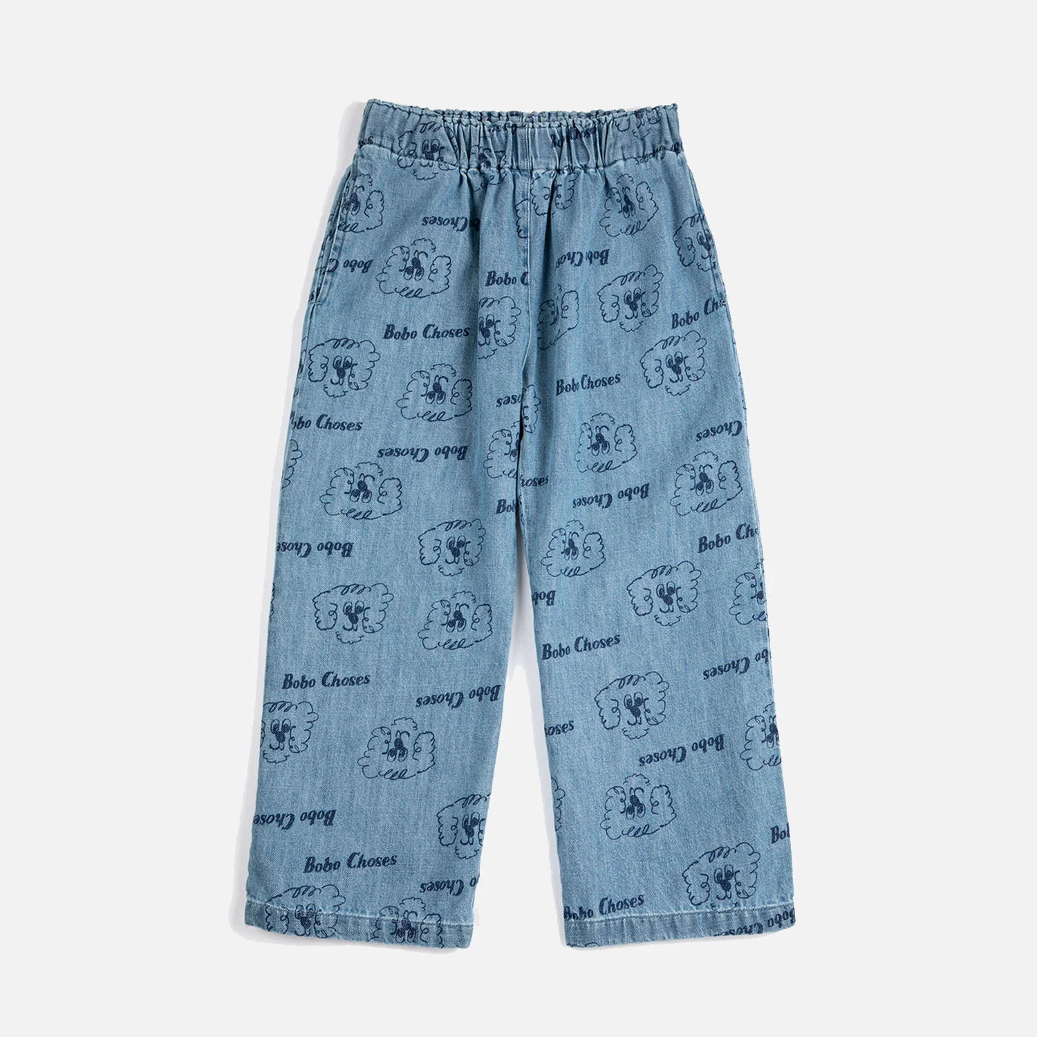 Kids Cotton Denim Pants - Pickles the Dog