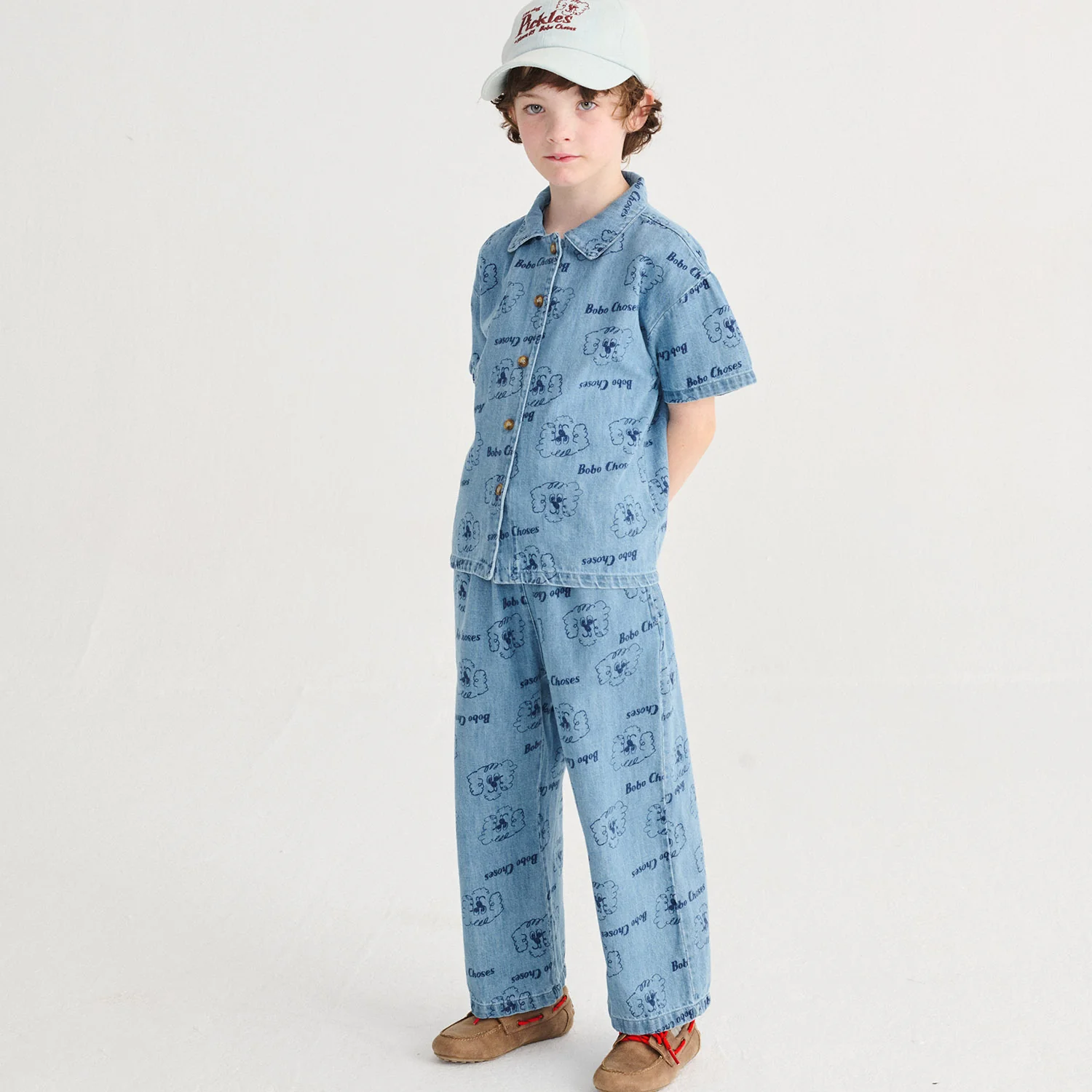 Kids Cotton Denim Pants - Pickles the Dog - Image 2