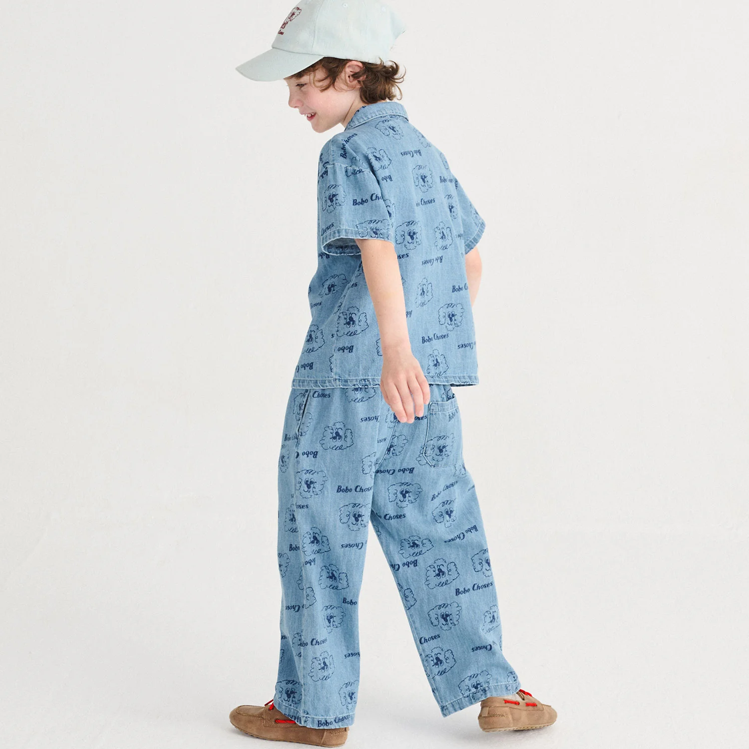 Kids Cotton Denim Pants - Pickles the Dog - Image 3