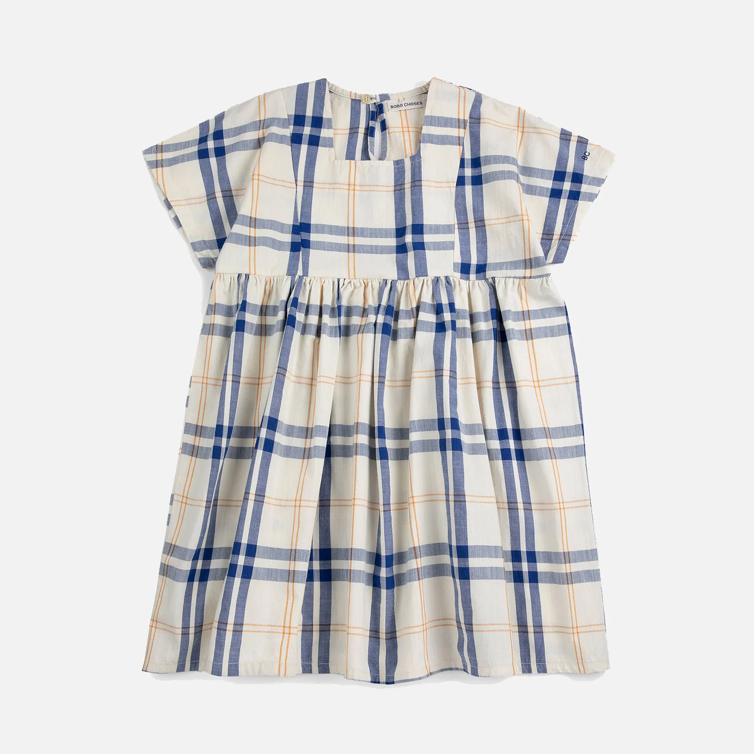 Kids Cotton Dress - Fun Tartan - Image 2