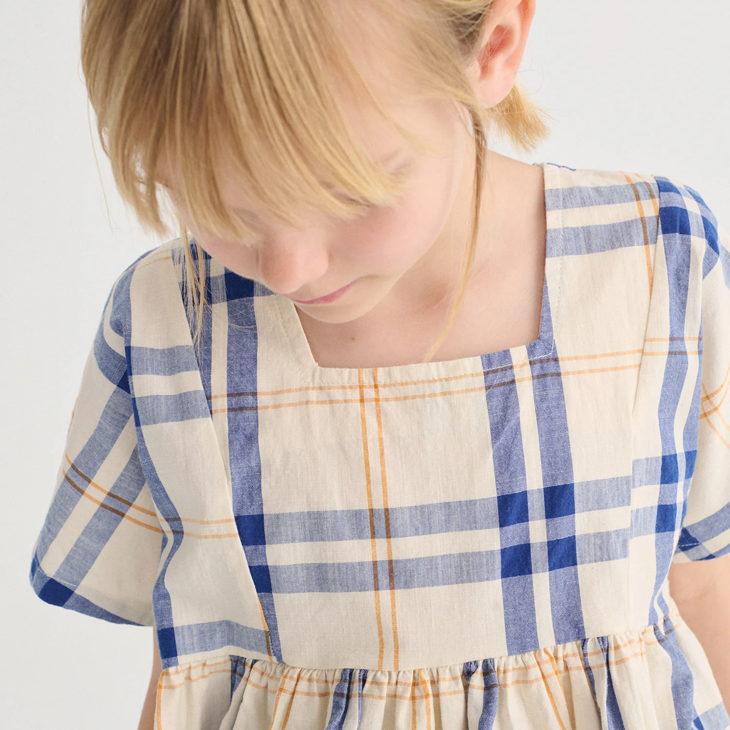 Kids Cotton Dress - Fun Tartan - Image 4