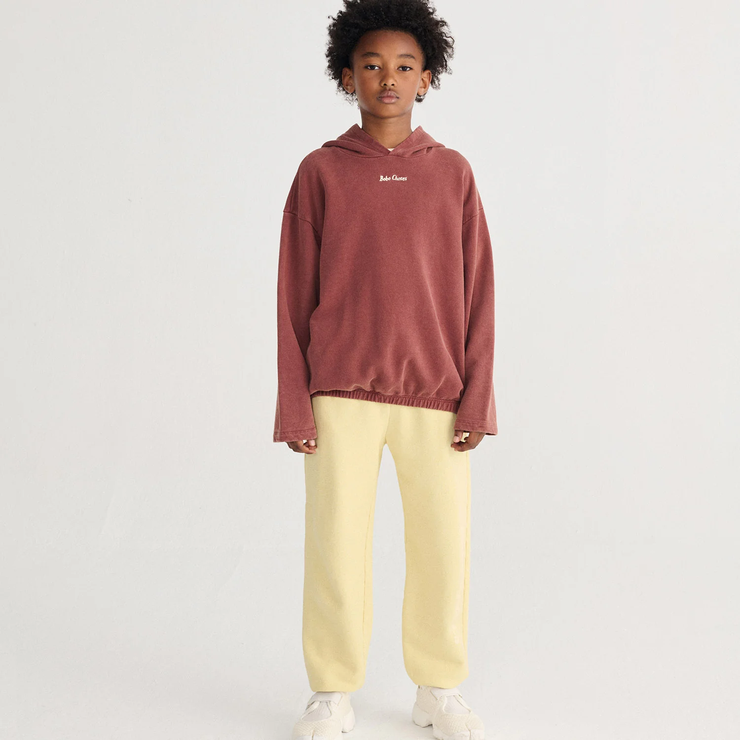 Kids Cotton Hoodies - Brown - Image 3