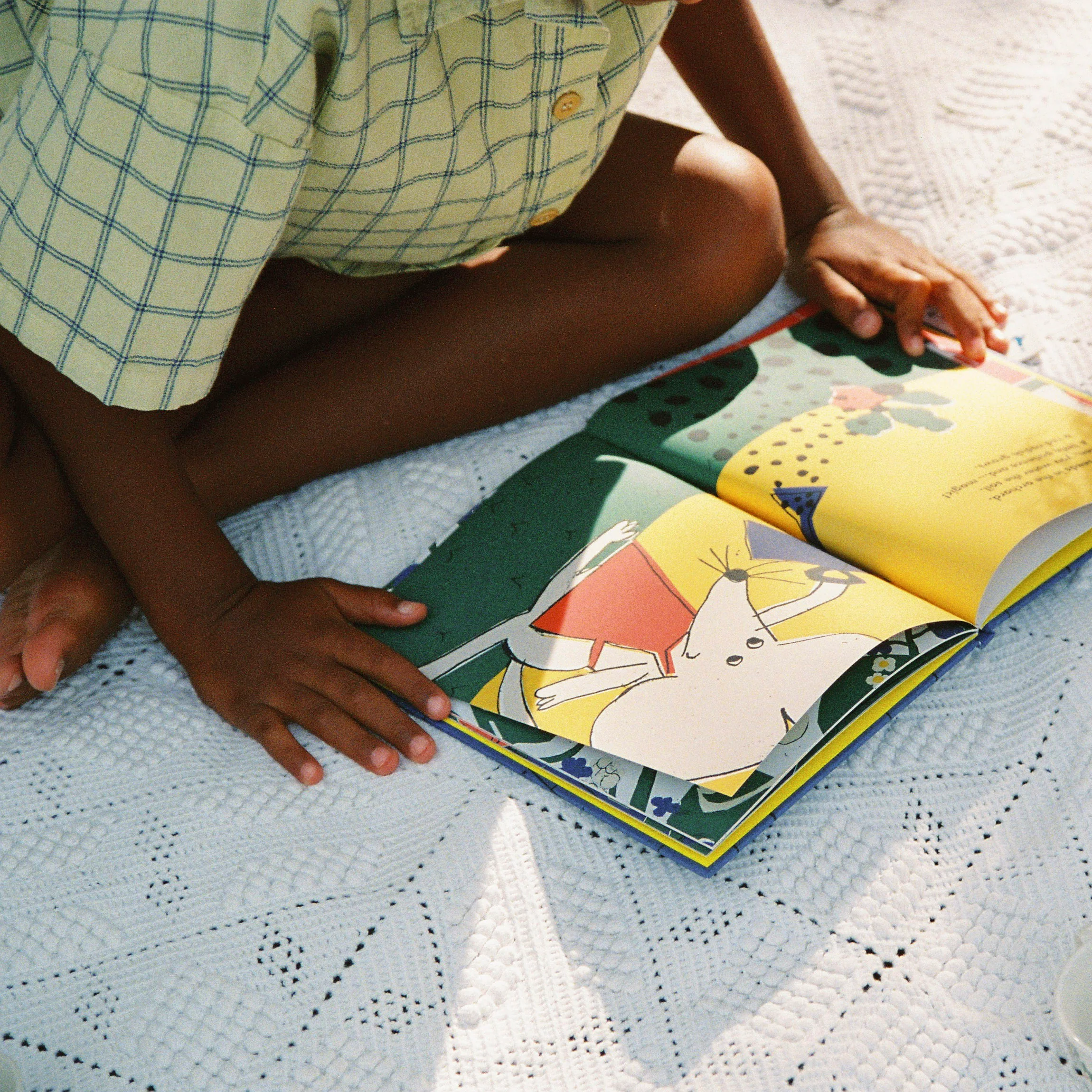 Kids Cotton SS Shirt- Spicy Window Pane - Image 2