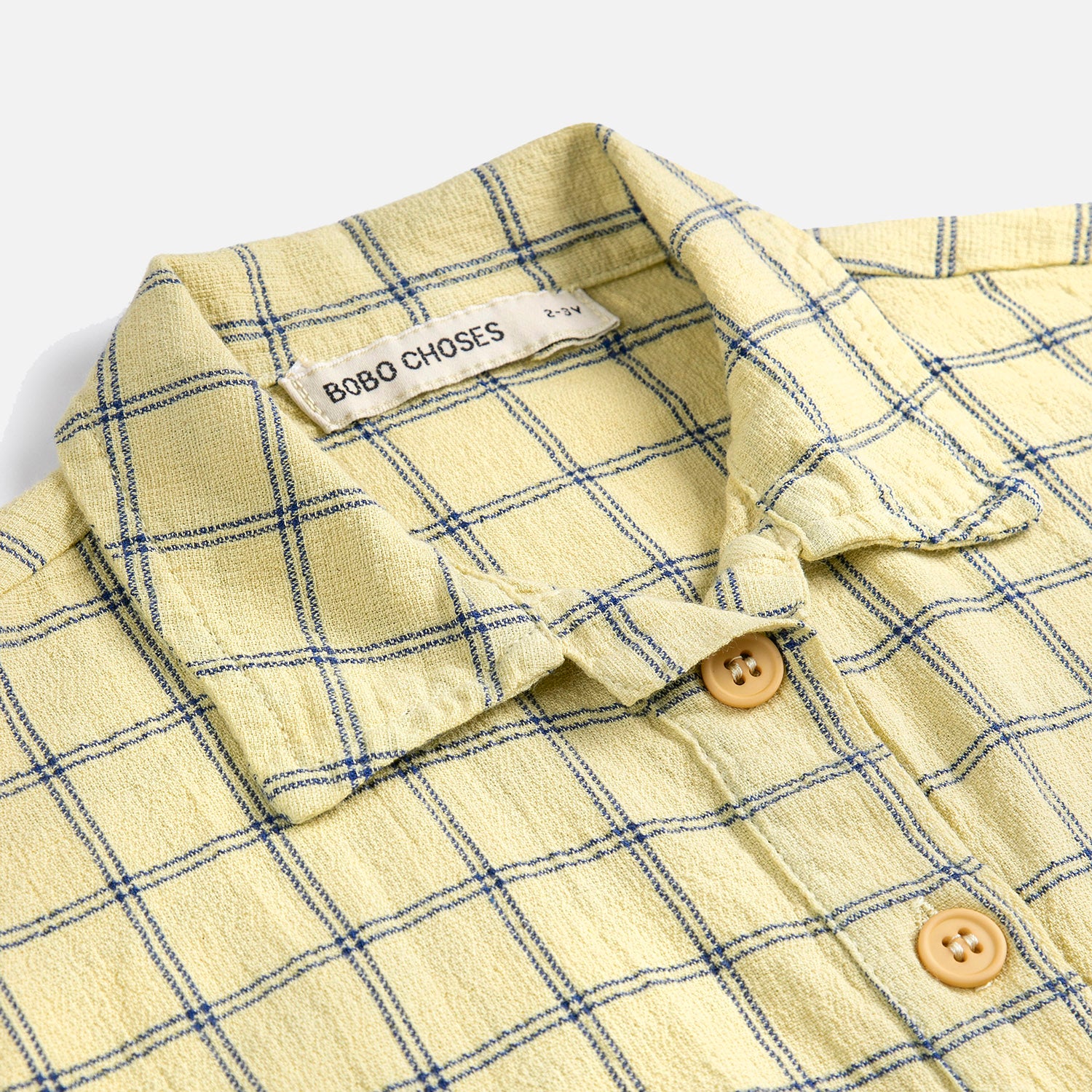 Kids Cotton SS Shirt- Spicy Window Pane - Image 5