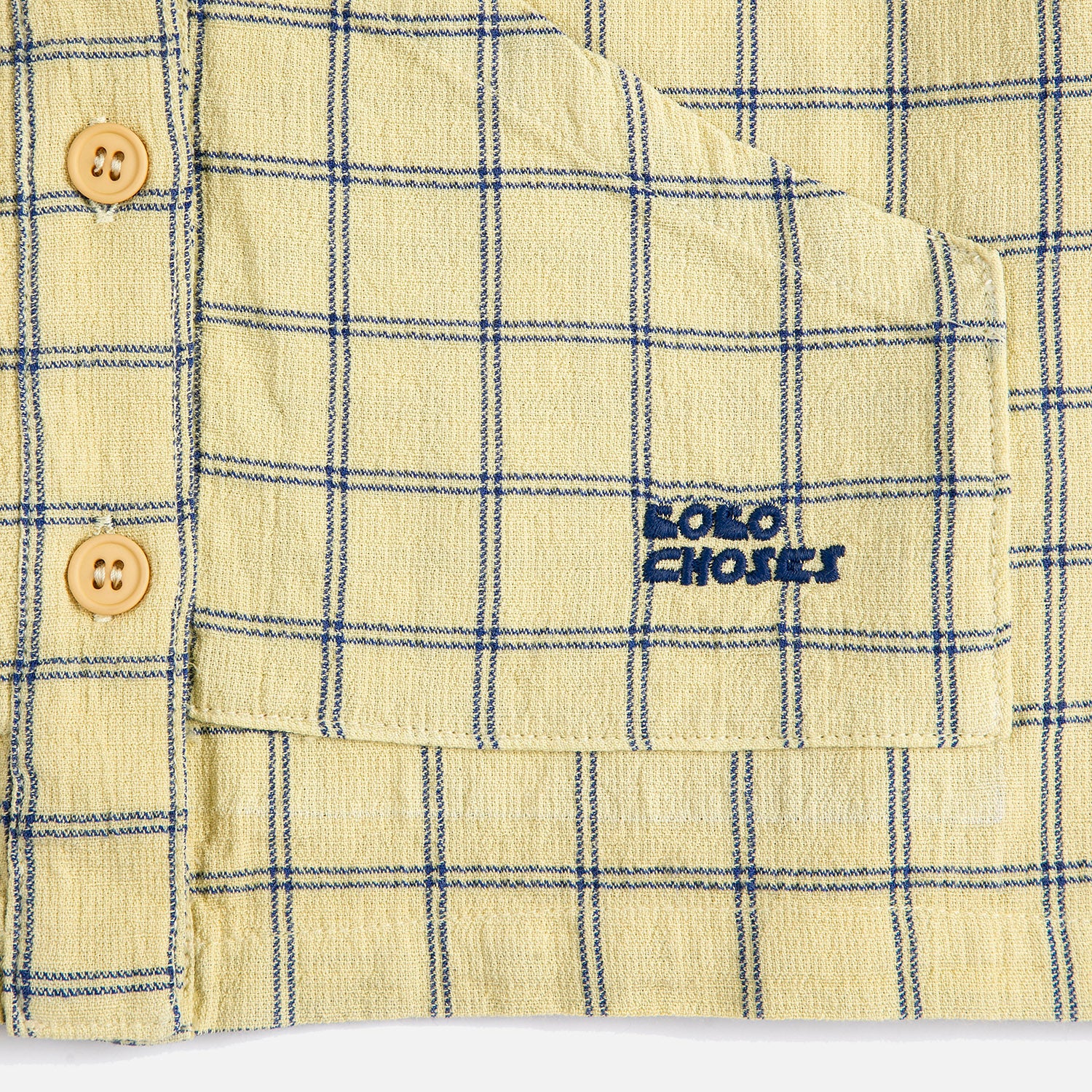 Kids Cotton SS Shirt- Spicy Window Pane - Image 7