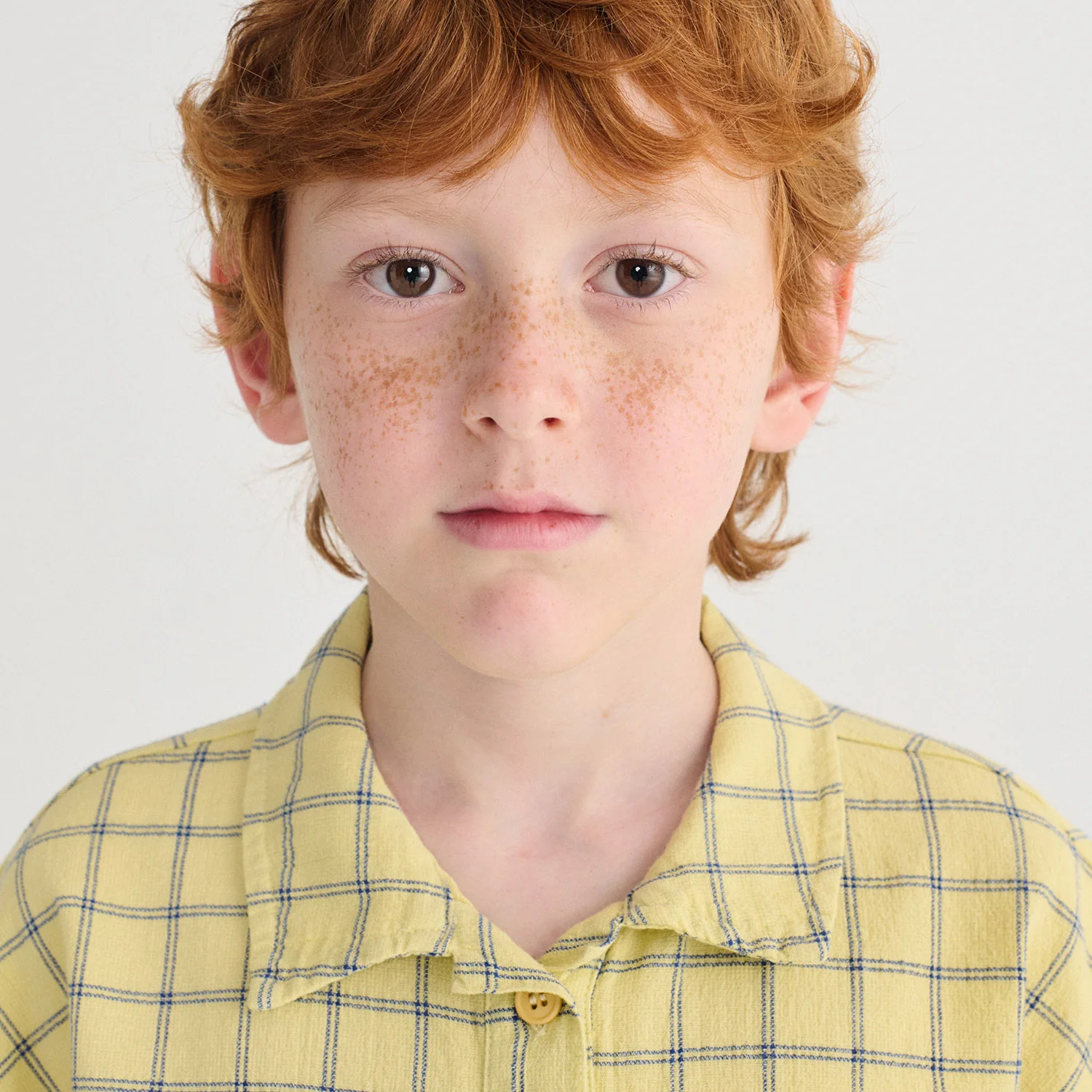Kids Cotton SS Shirt- Spicy Window Pane - Image 8