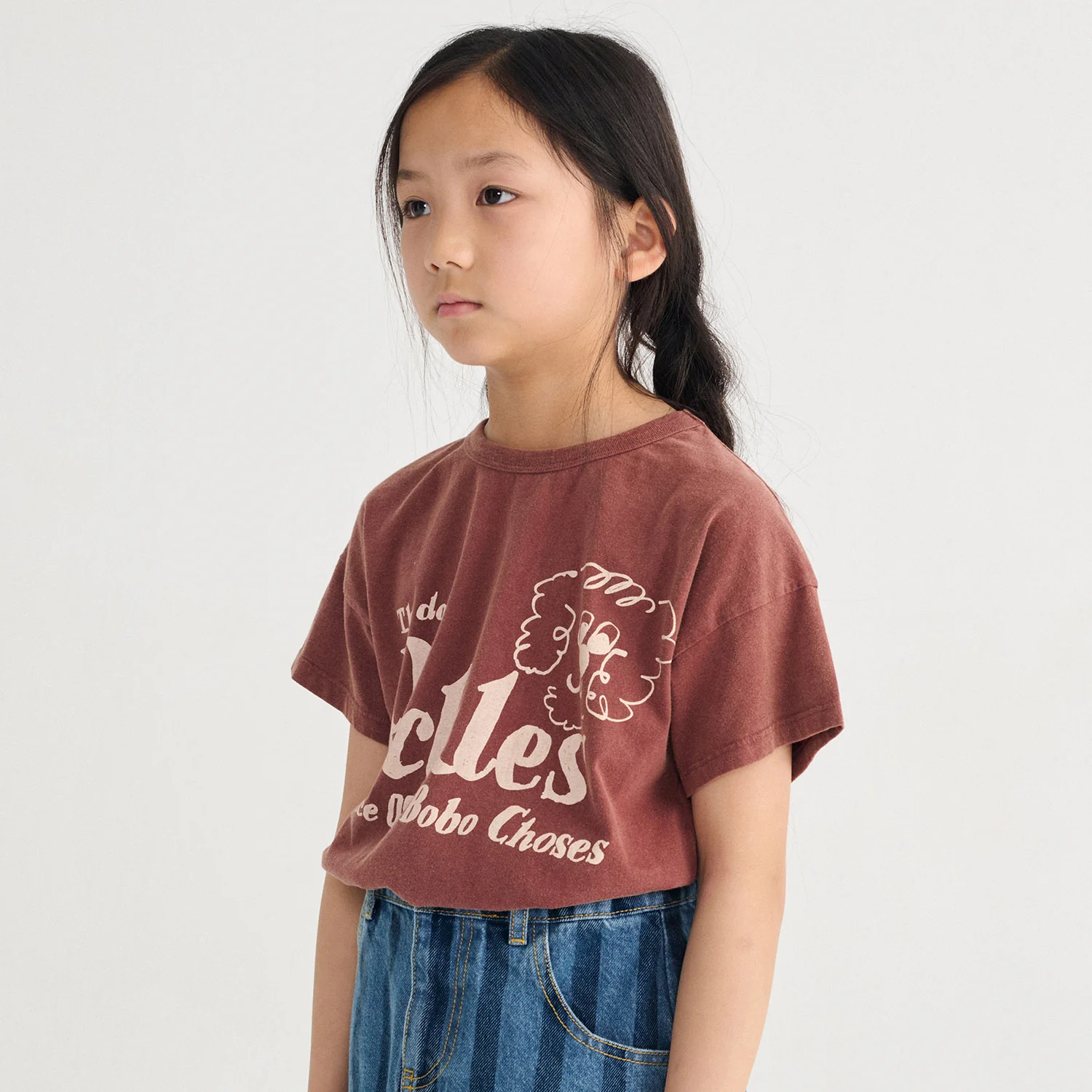 Kids Cotton T-Shirt - Brown Pickles the Dog - Image 8