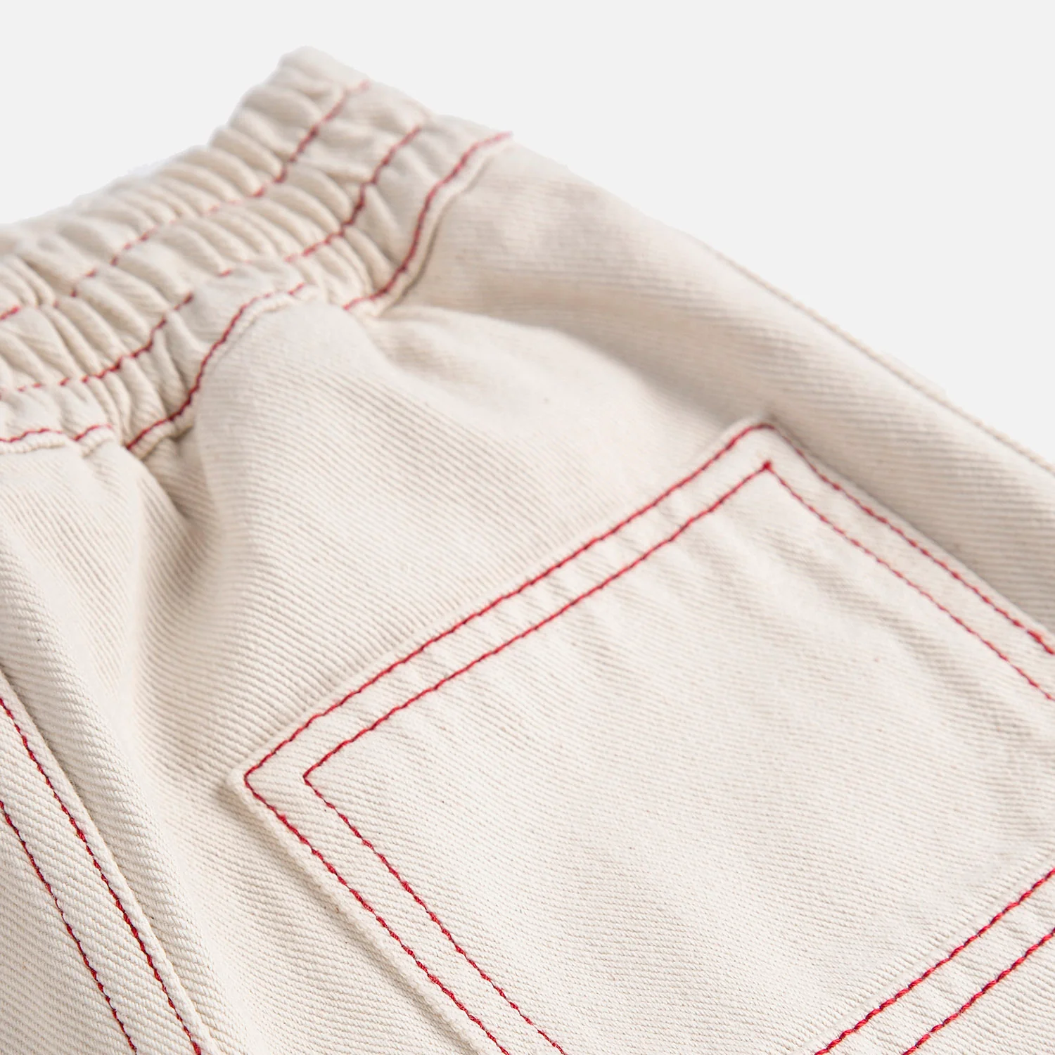 Kids Cotton Twill Pants - Natural - Image 10