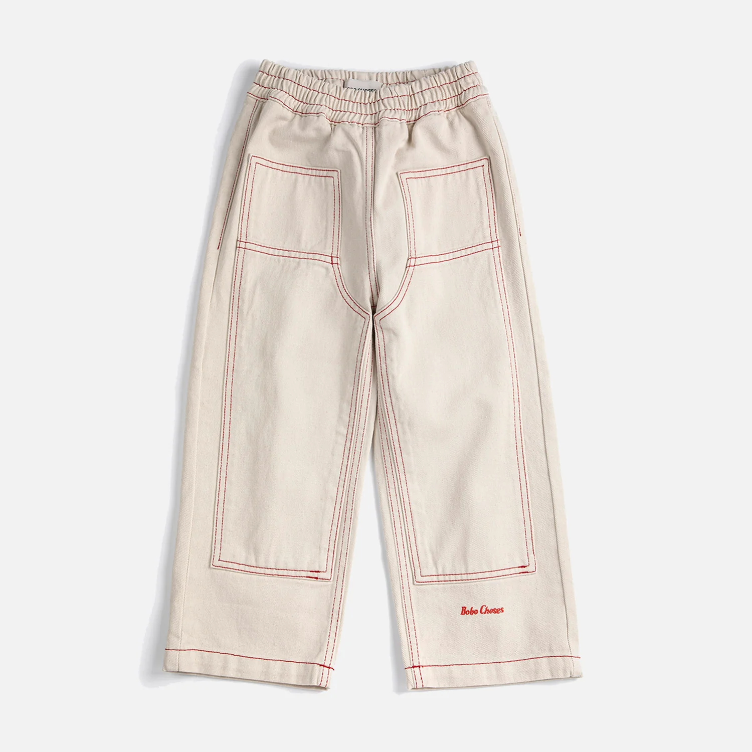 Kids Cotton Twill Pants - Natural - Image 2