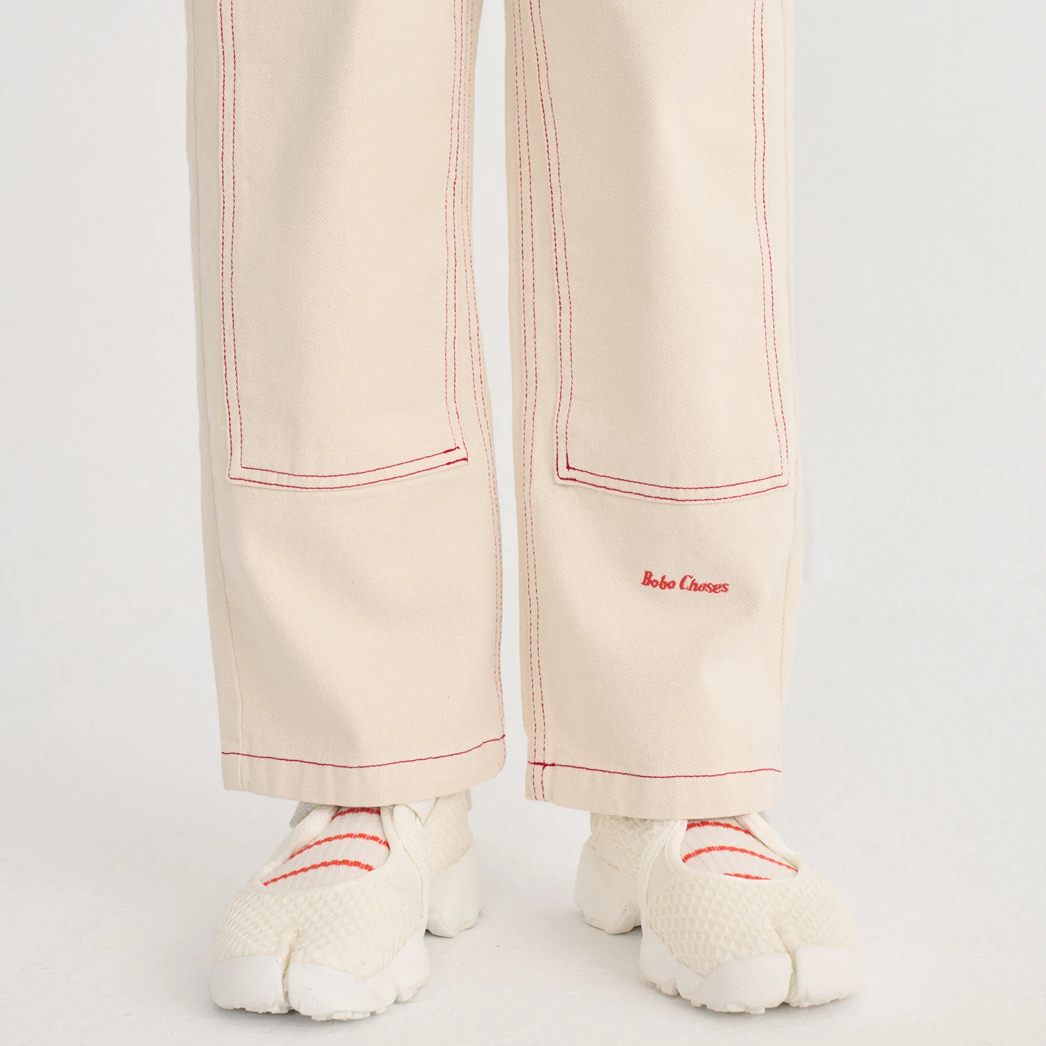 Kids Cotton Twill Pants - Natural - Image 5