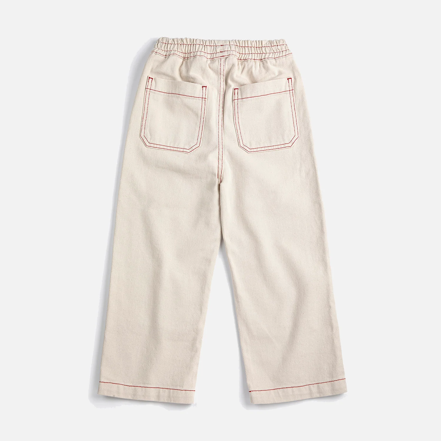 Kids Cotton Twill Pants - Natural - Image 7