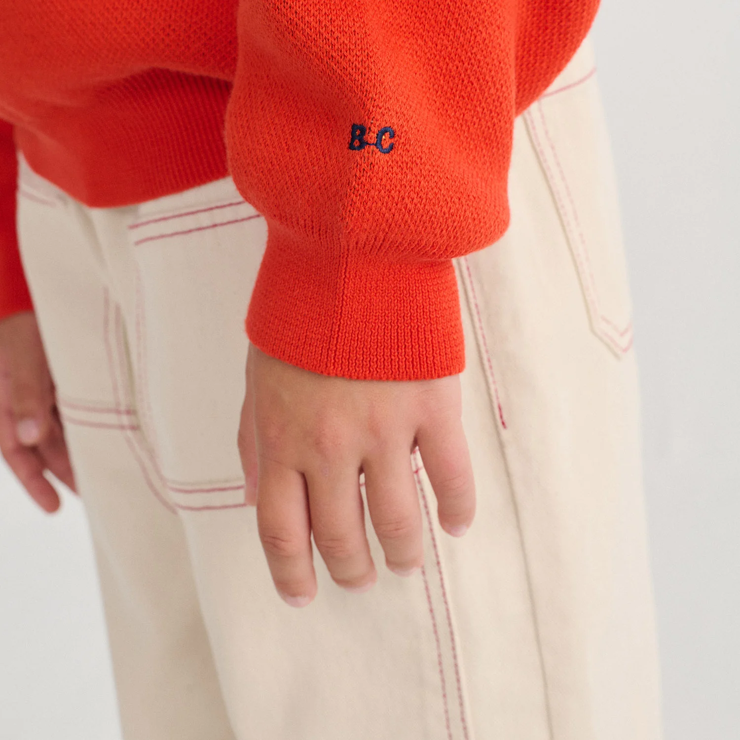 Kids Cotton Twill Pants - Natural - Image 9