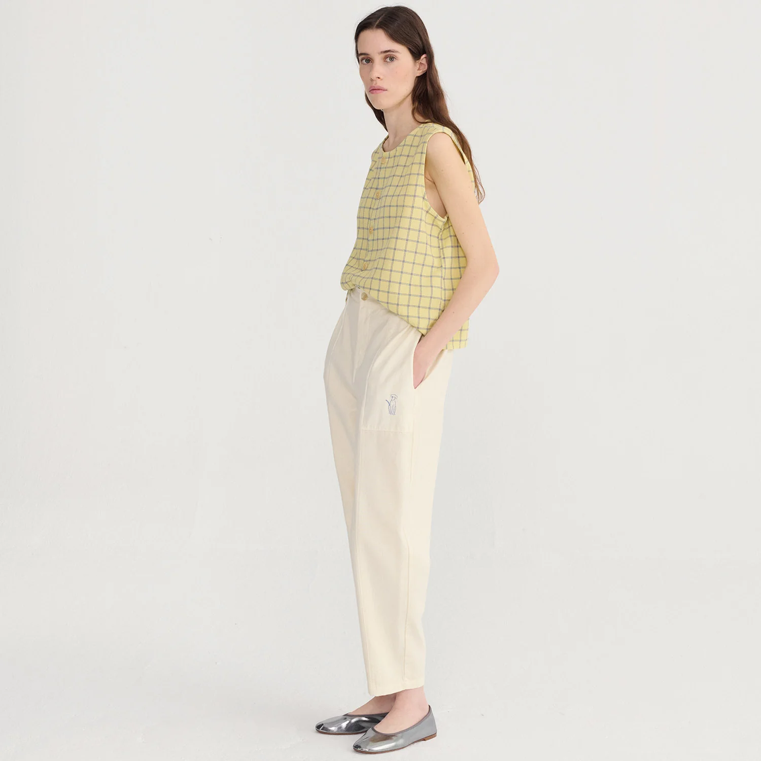 Women's Cotton Crepe Babbula Top - Spicy Window - Image 2