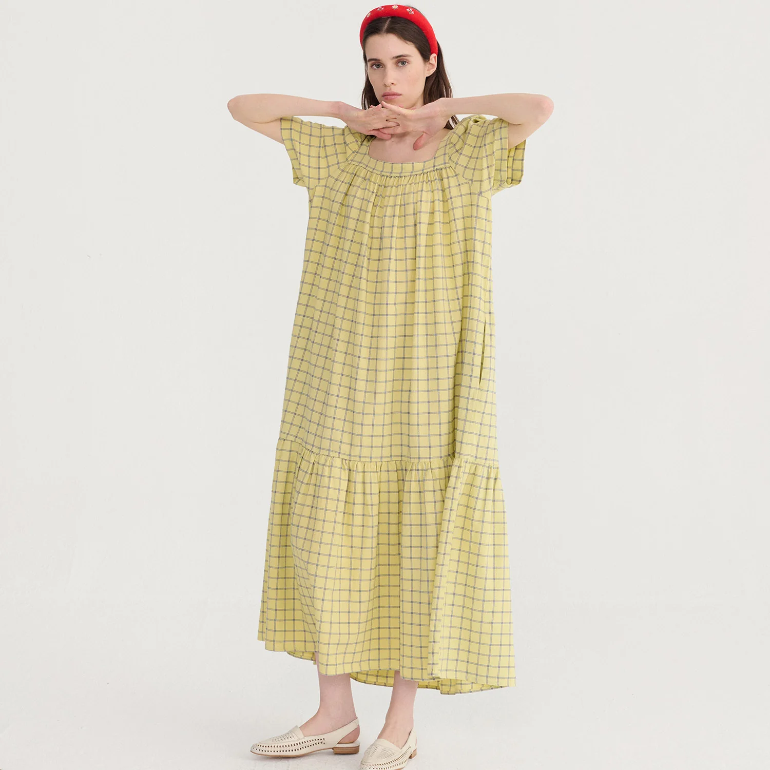 Women's Cotton Crepe Bambula Dress - Spicy Widow - Image 3