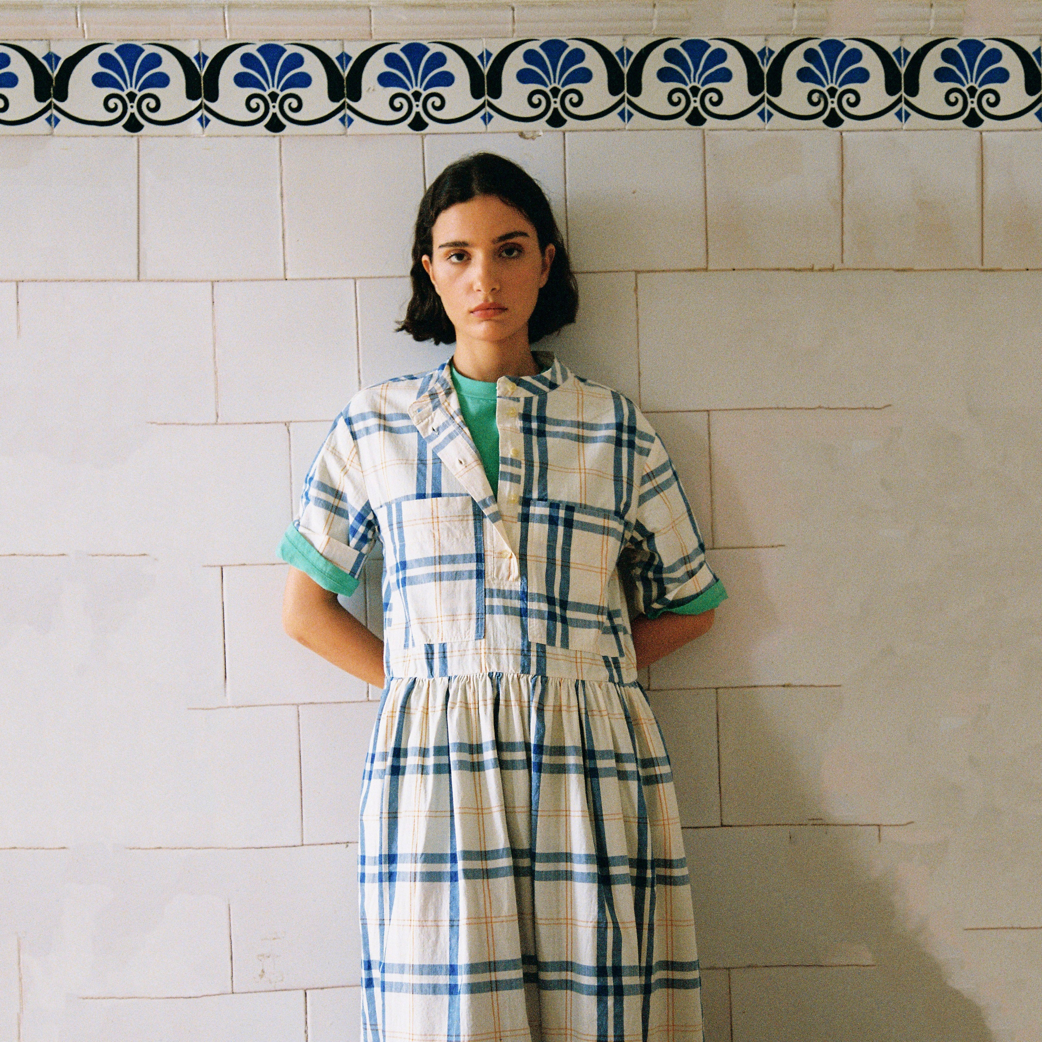 Women's Cotton Dress - Fun Tartan - Image 3